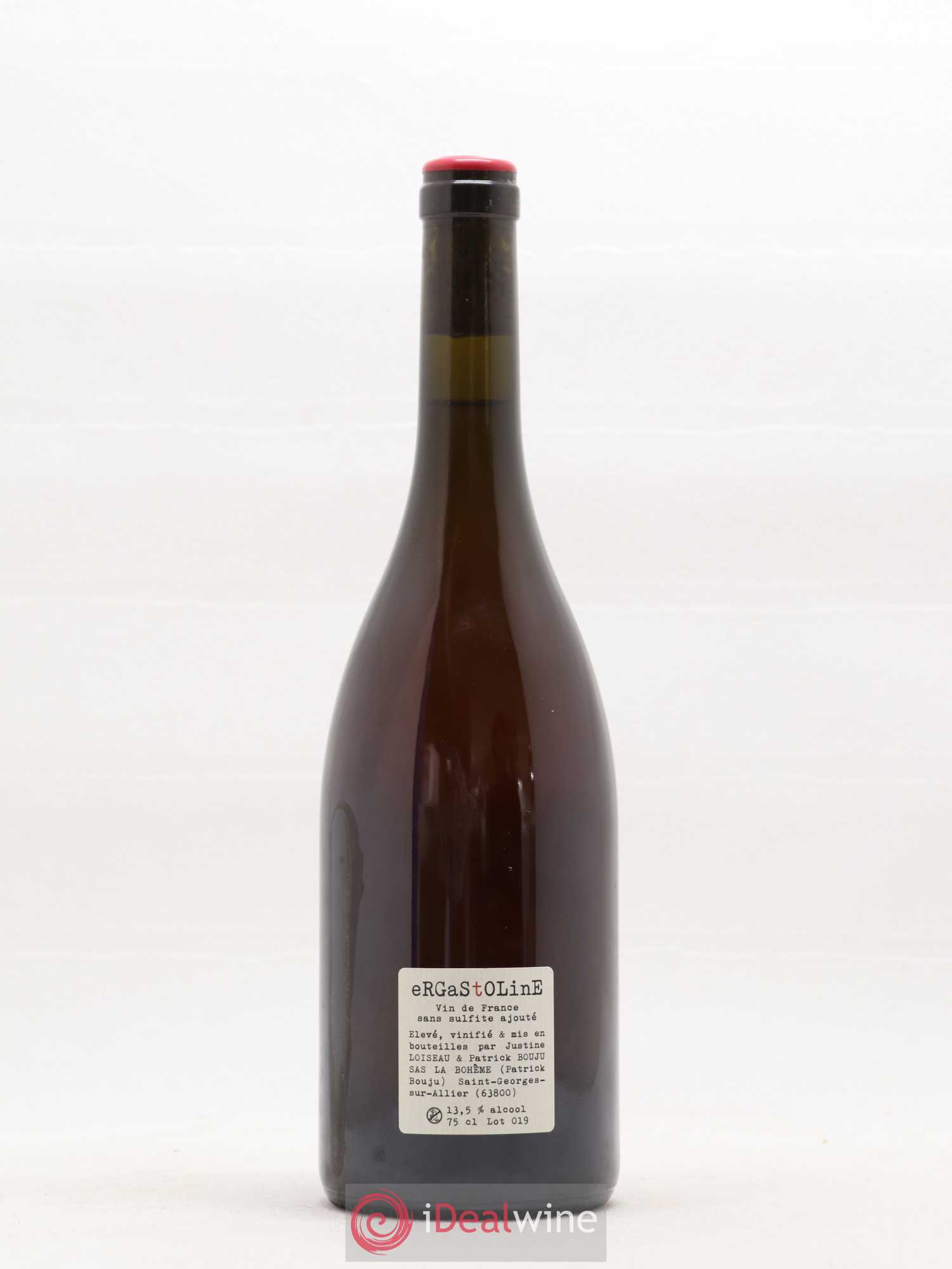 Vin de France Ergastoline Patrick Bouju - La Bohème (sans prix de réserve) 2019 - Lot de 1 bouteille - 1