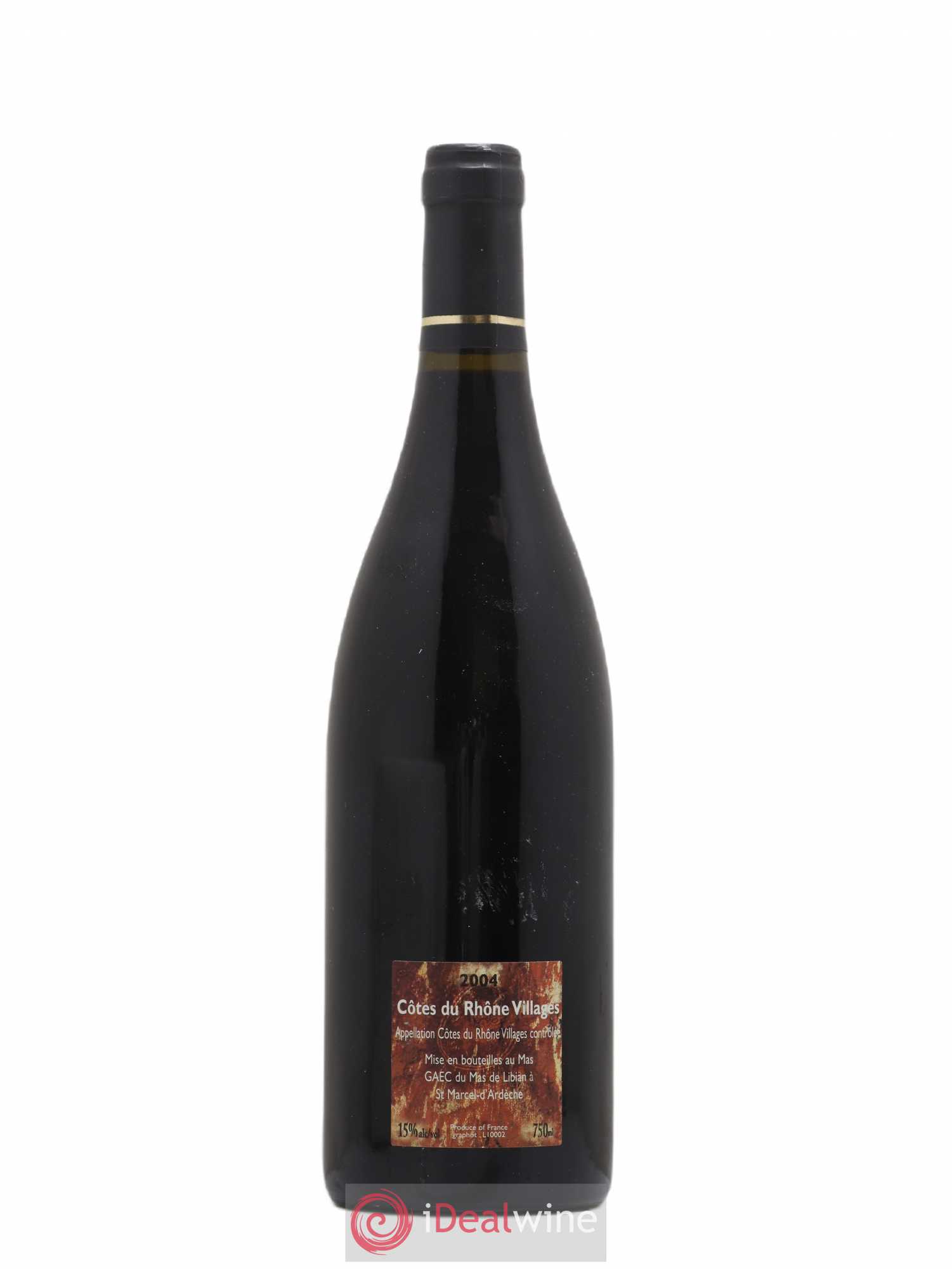 Côtes-du-Rhône La Calade Mas de Libian (sans prix de réserve) 2004 - Lot de 1 bouteille - 1