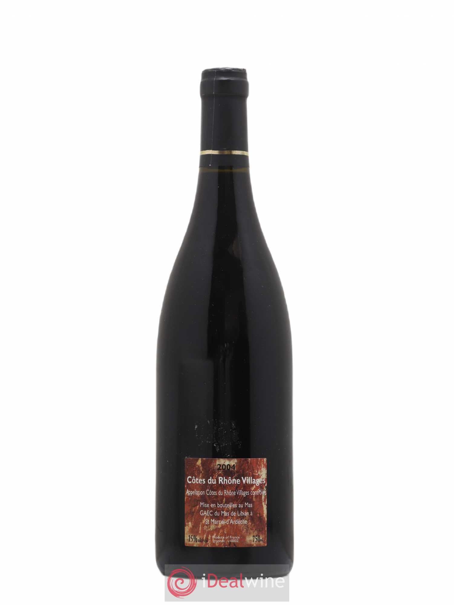 Côtes-du-Rhône La Calade Mas de Libian (sans prix de réserve) 2004 - Lot de 1 bouteille - 1