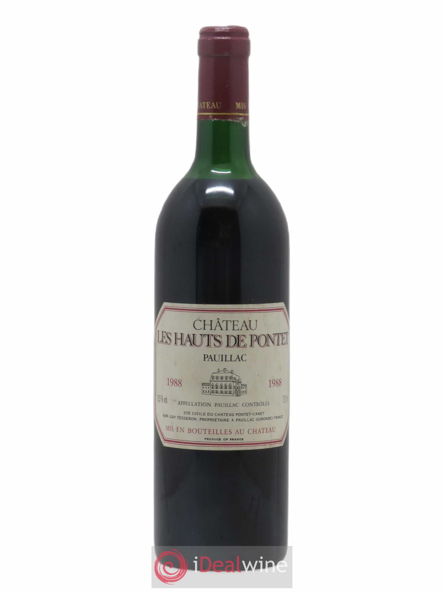 Les Hauts de Pontet-Canet Second Vin 1988 - Lot de 1 bouteille - 0