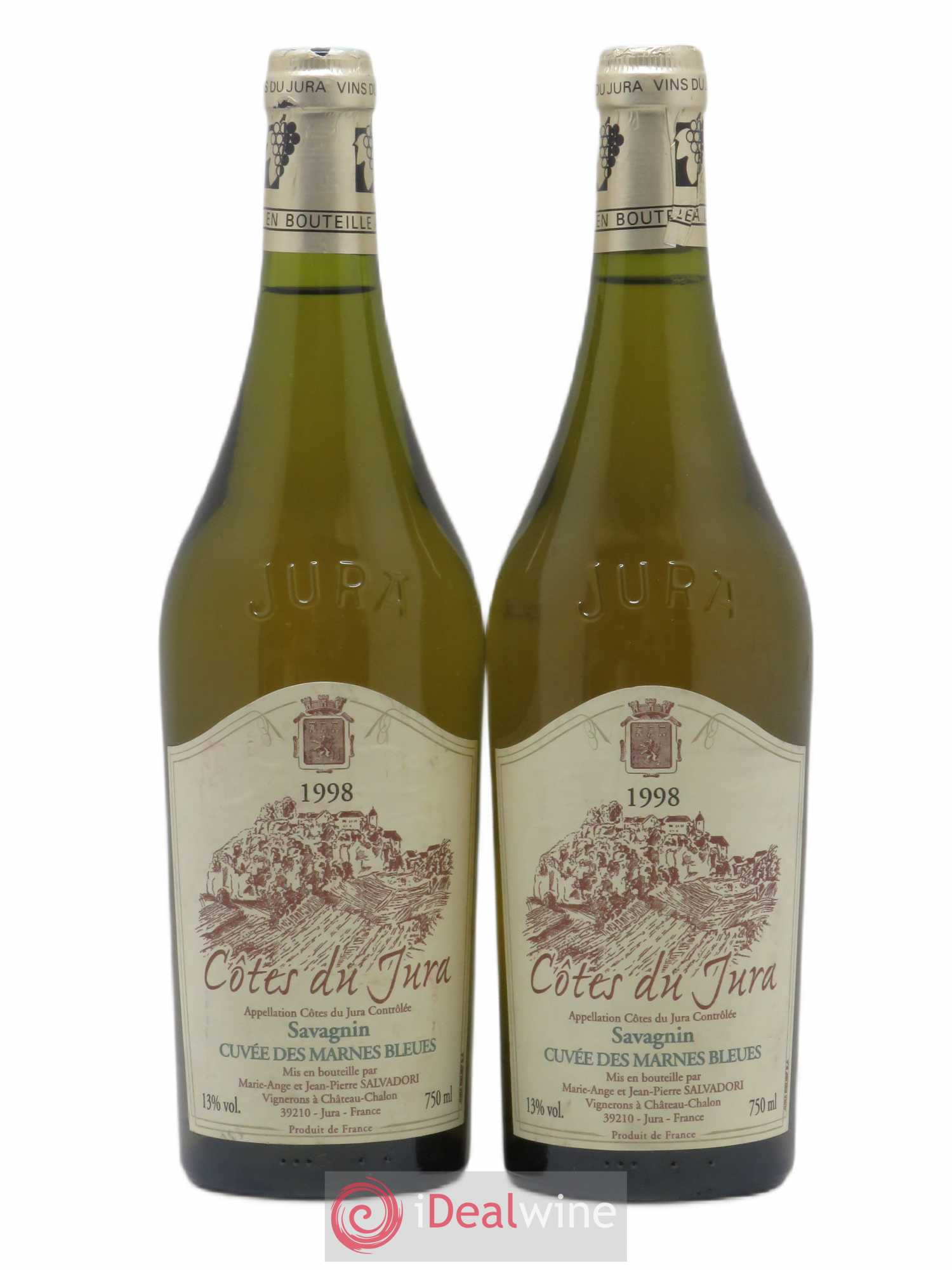 Côtes du Jura Savagnin Cuvée des Marnes Bleues Salvadori 1998 - Posten von 2 Flaschen - 0