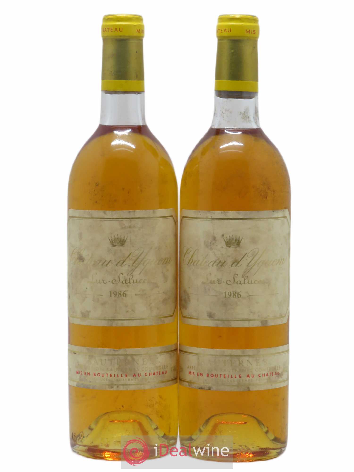 Château d' Yquem 1er Cru Classé Supérieur 1986 - Lotto di 2 bottiglie - 0