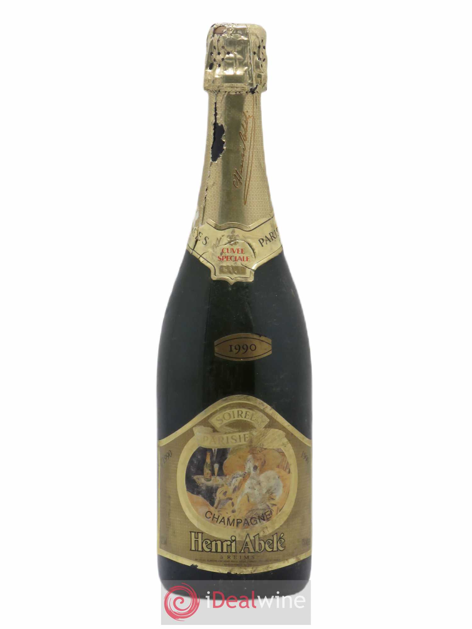 Champagne Henri Abele Cuvée Speciale Soirées Parisiennes 1990 - Posten von 1 Flasche - 0