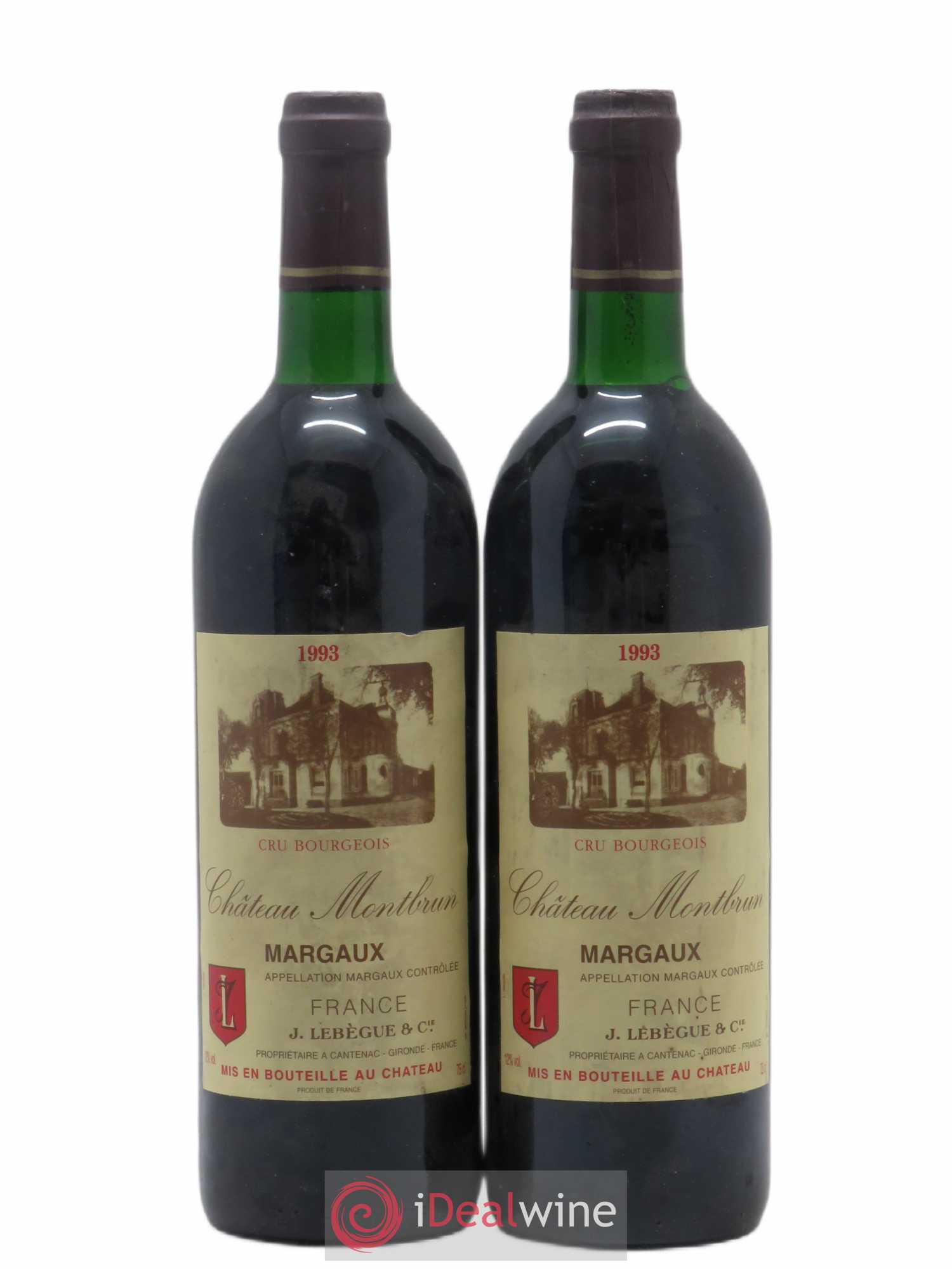 Château Montbrun Cru Bourgeois 1993 - Lot de 2 bouteilles - 0