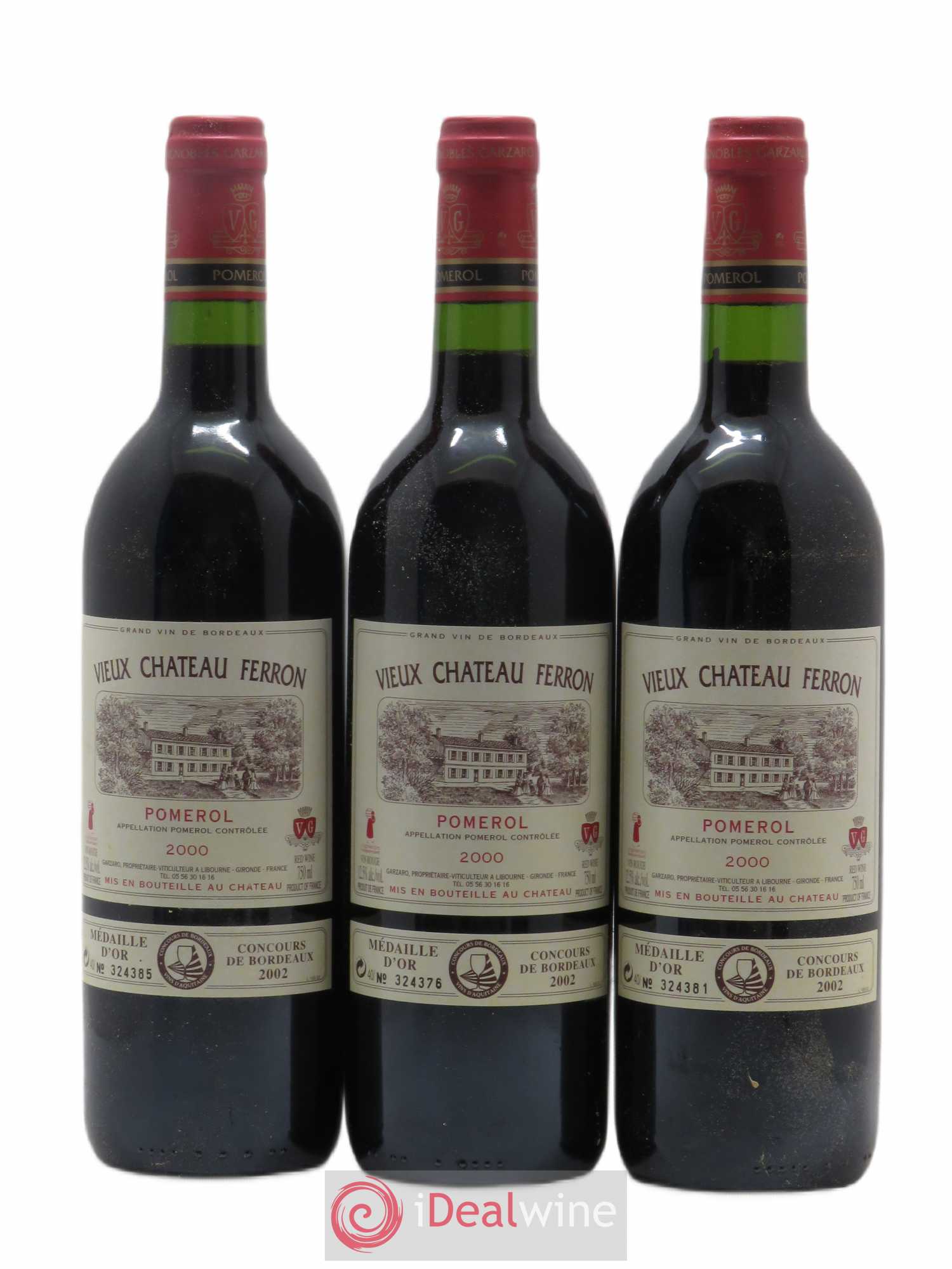 Vieux Château Ferron 2000 - Lot de 3 bouteilles - 0