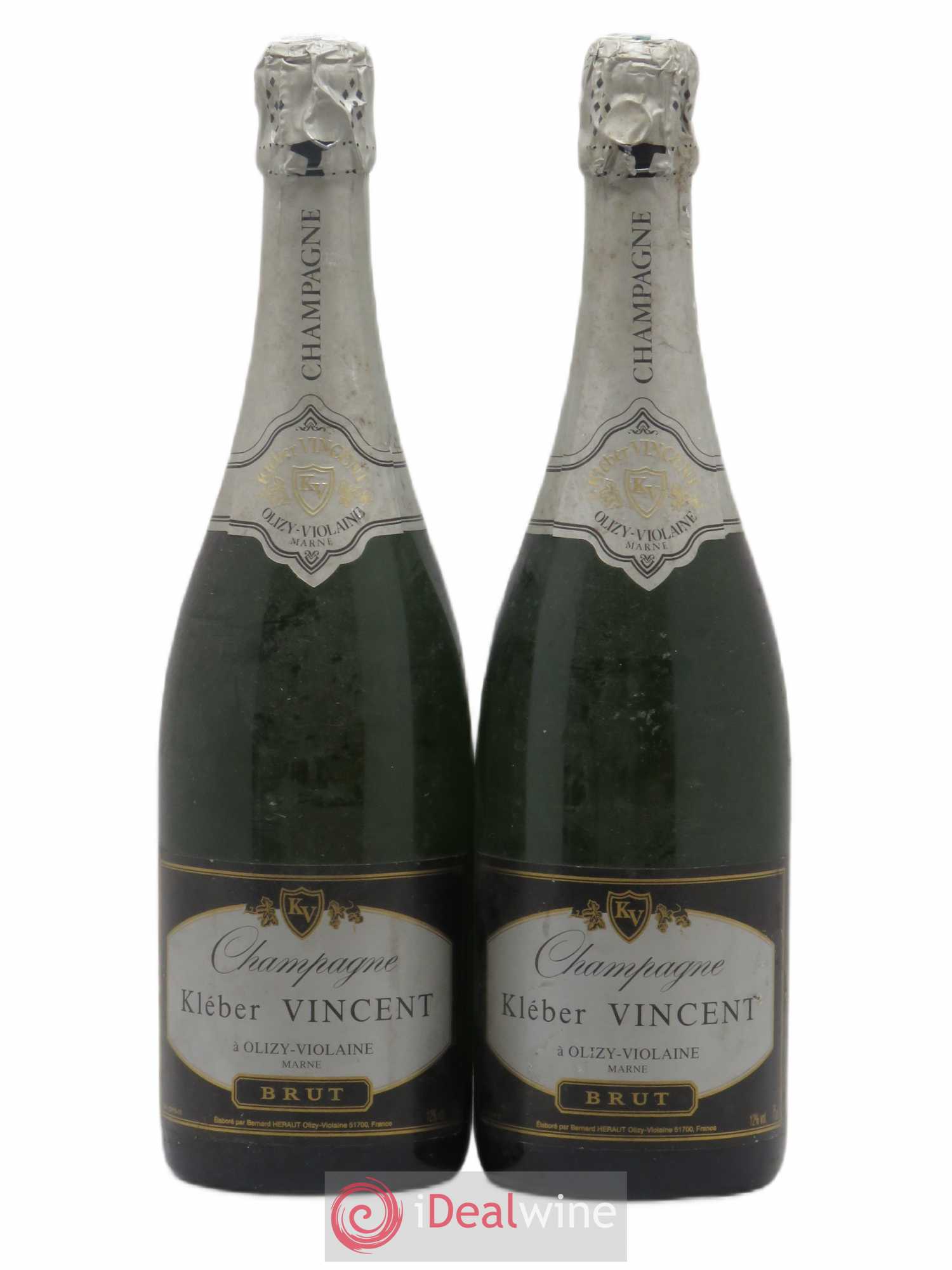 Champagne Kleber Vincent Brut - Posten von 2 Flaschen - 0