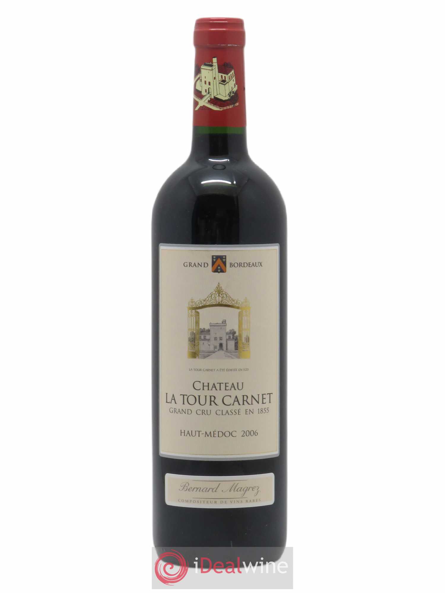 Château la Tour Carnet 4ème Grand Cru Classé 2006 - Lot de 1 bouteille - 0