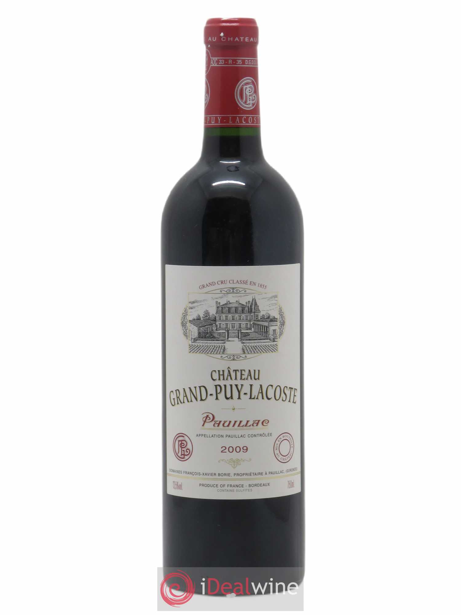 Château Grand Puy Lacoste 5ème Grand Cru Classé 2009 - Lot de 1 bouteille - 0