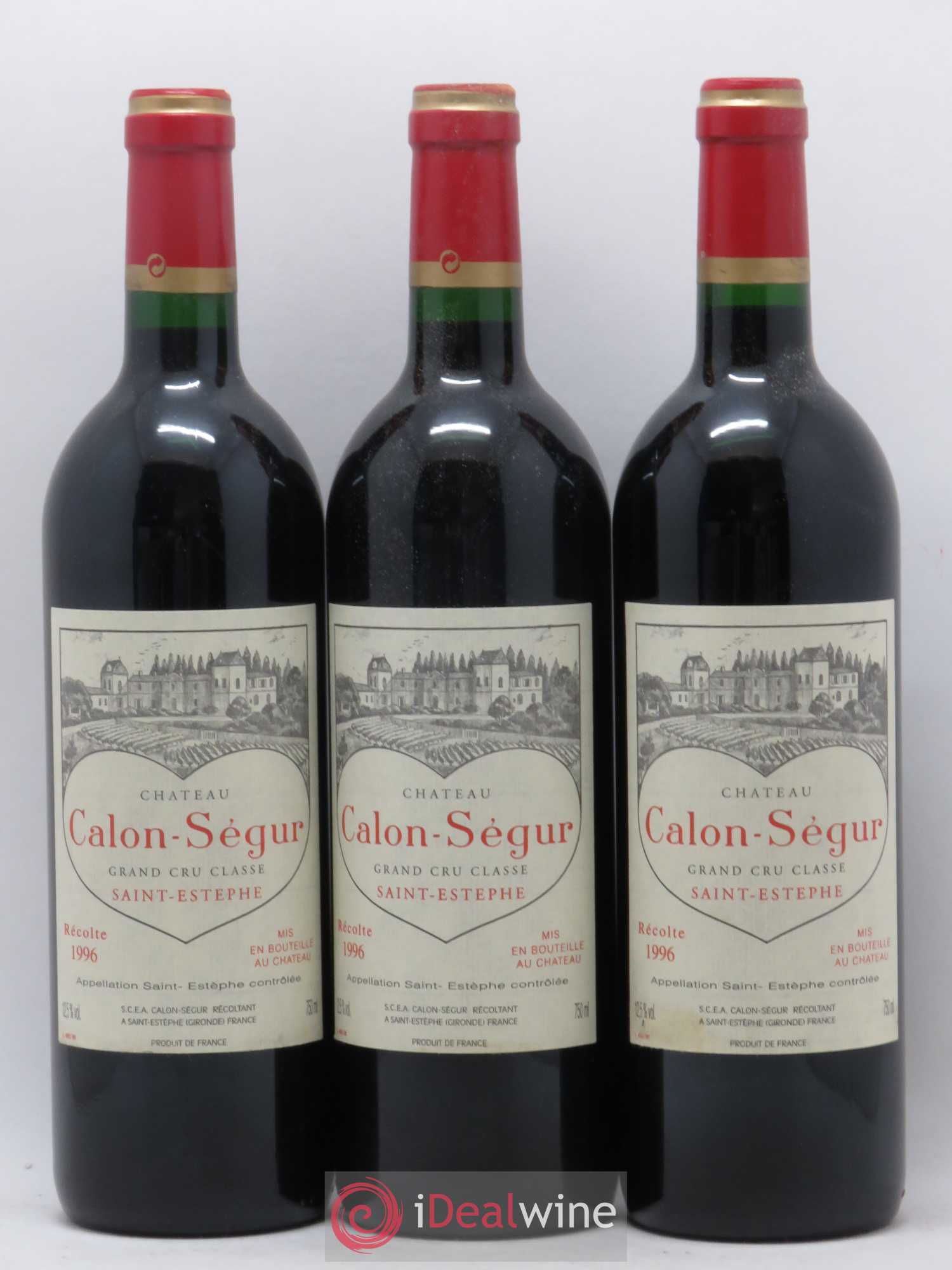 Château Calon Ségur 3ème Grand Cru Classé 1996 - Lot de 12 bouteilles - 4