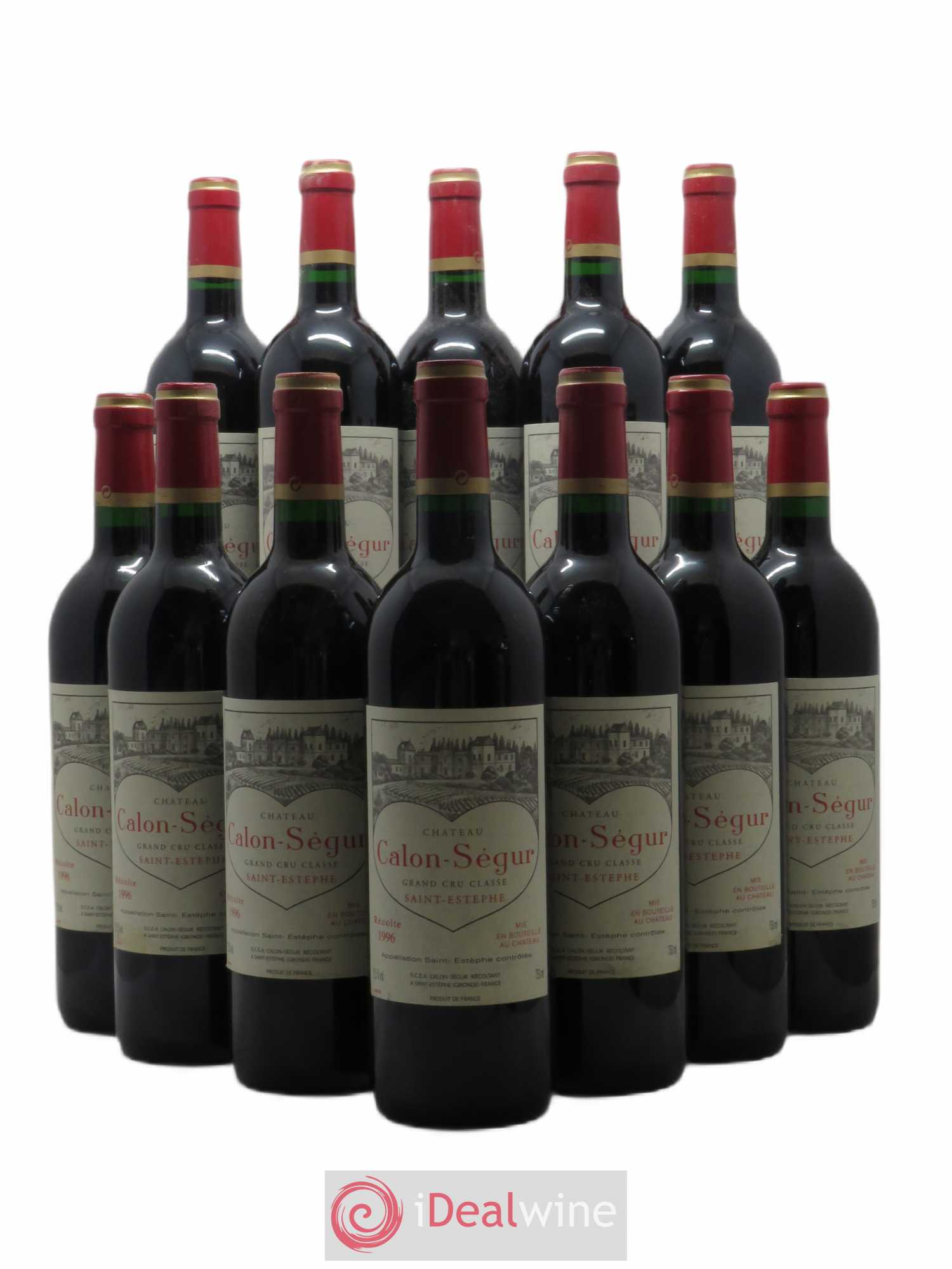 Château Calon Ségur 3ème Grand Cru Classé 1996 - Lot de 12 bouteilles - 0
