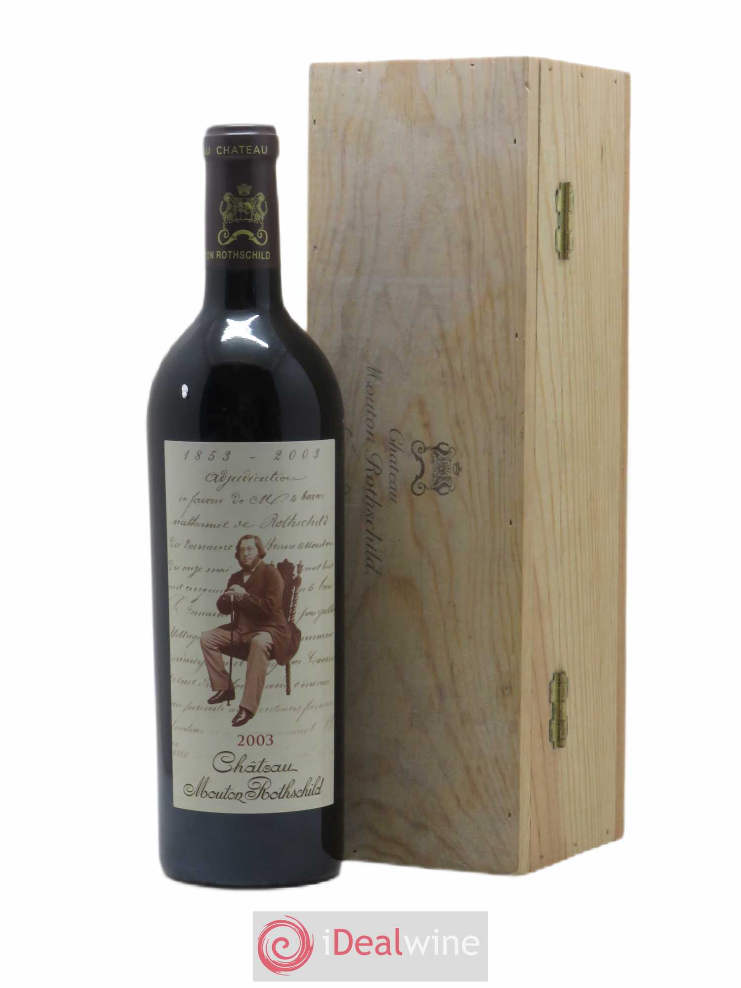 Château Mouton Rothschild 1er Grand Cru Classé 2003 - Lot de 1 bouteille - 0