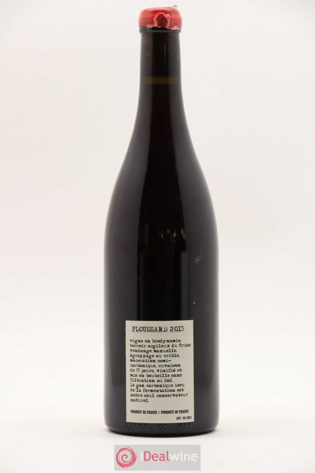 Arbois Pupillin Cuvée Ploussard Adeline Houillon & Renaud Bruyère 2015 - Posten von 1 Flasche - 1