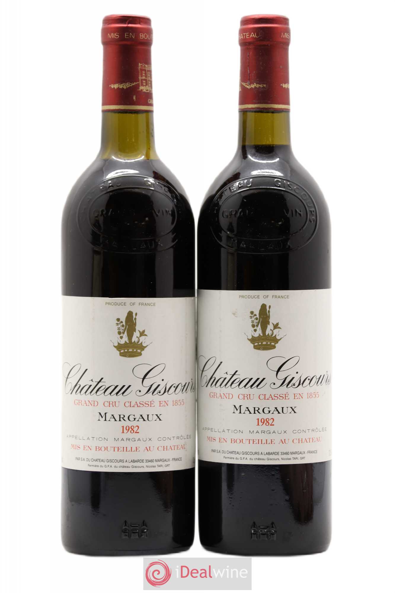 Château Giscours 3ème Grand Cru Classé 1982 - Lot de 2 bouteilles - 0