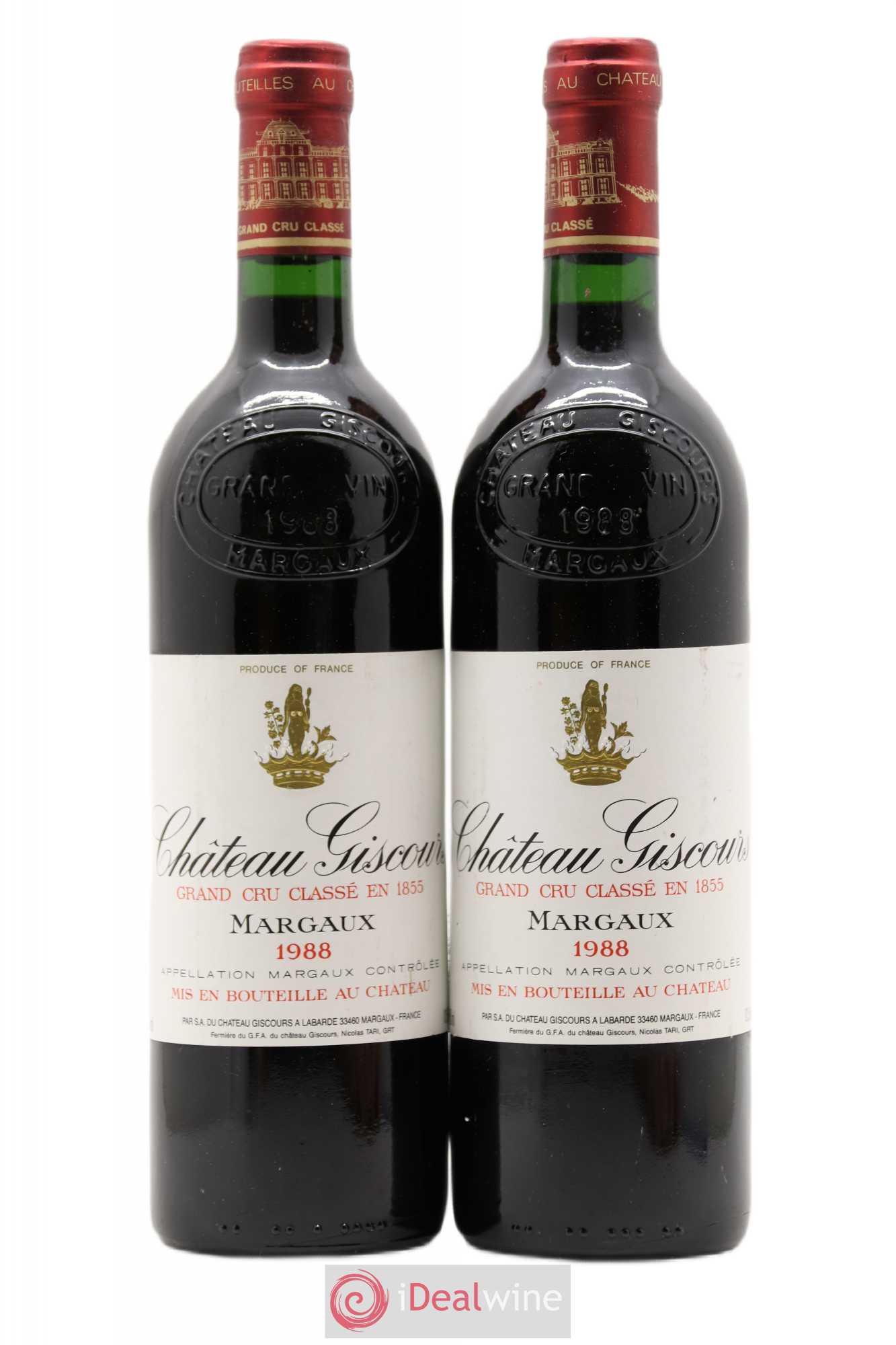 Château Giscours 3ème Grand Cru Classé 1988 - Lot de 2 bouteilles - 0
