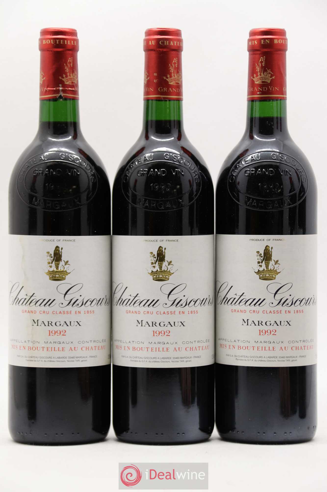 Château Giscours 3ème Grand Cru Classé 1992 - Lot de 6 bouteilles - 1