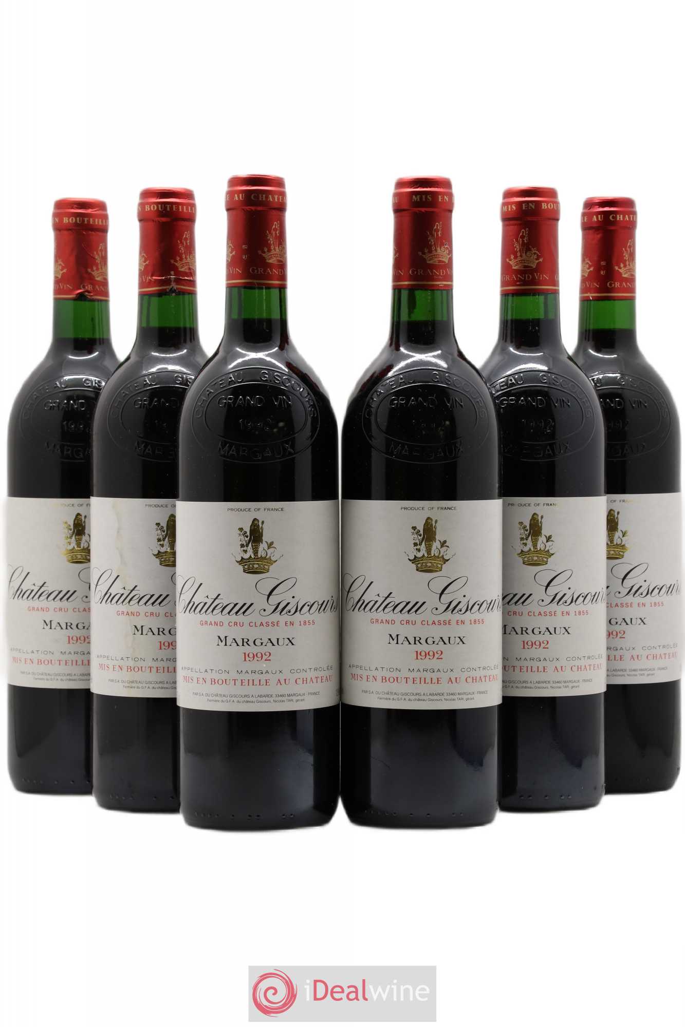 Château Giscours 3ème Grand Cru Classé 1992 - Lot de 6 bouteilles - 0