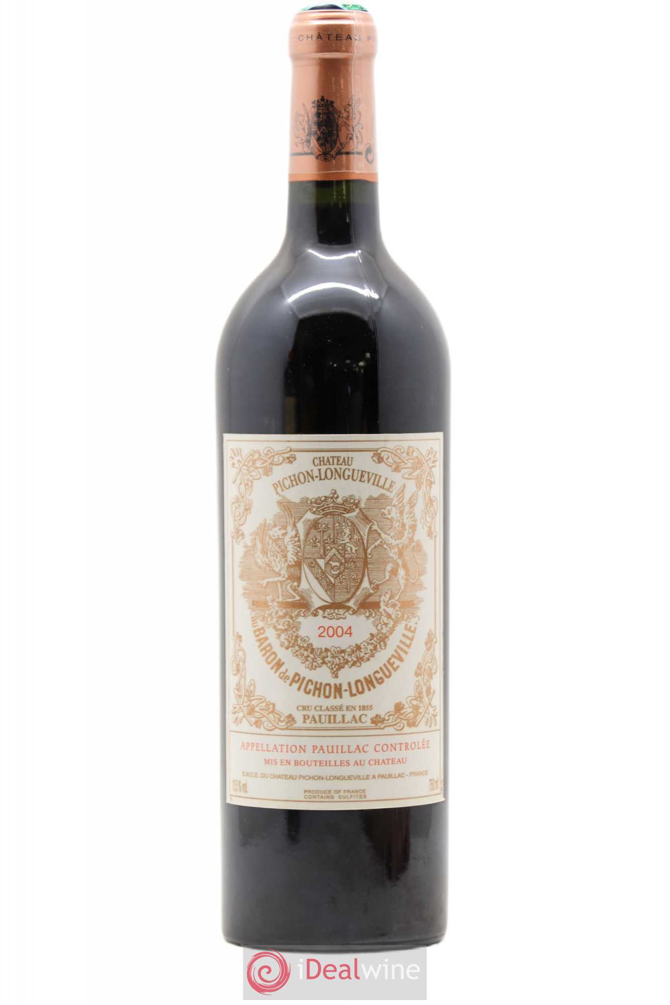 Pichon Longueville Baron 2ème Grand Cru Classé 2004 - Lot de 1 bouteille - 0