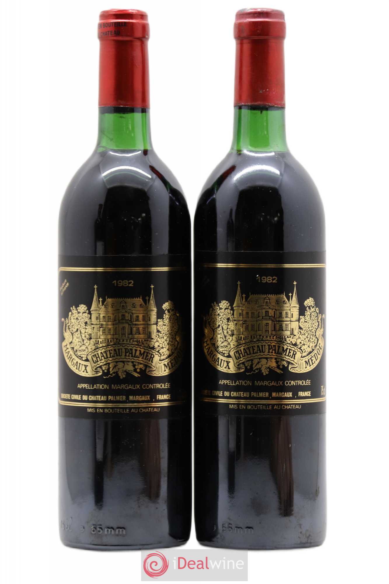 Château Palmer 3ème Grand Cru Classé 1982 - Lot de 2 bouteilles - 0