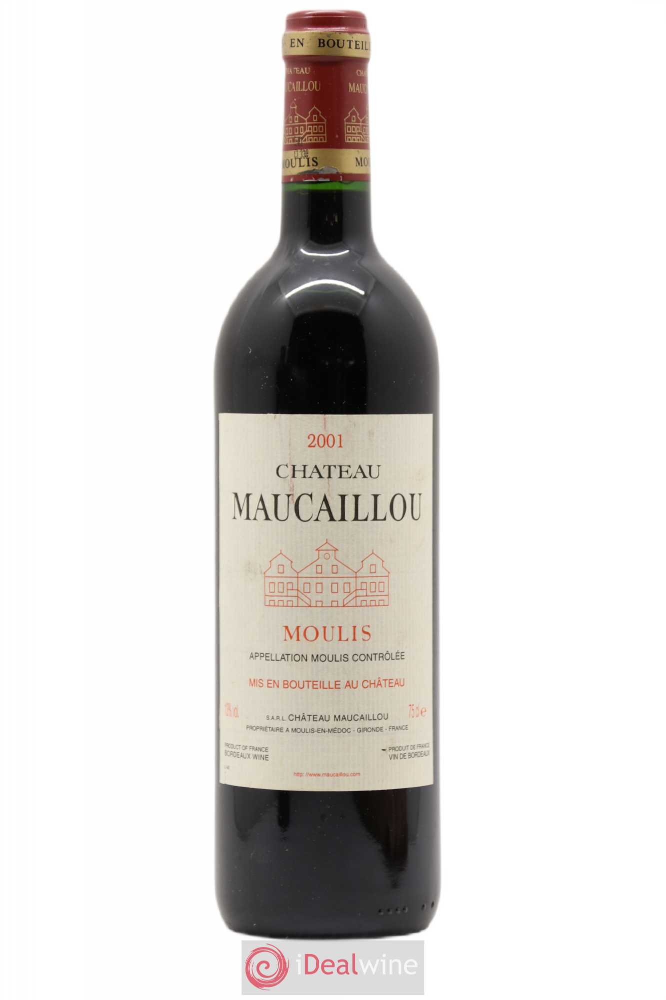 Château Maucaillou 2001 - Lot de 1 bouteille - 0