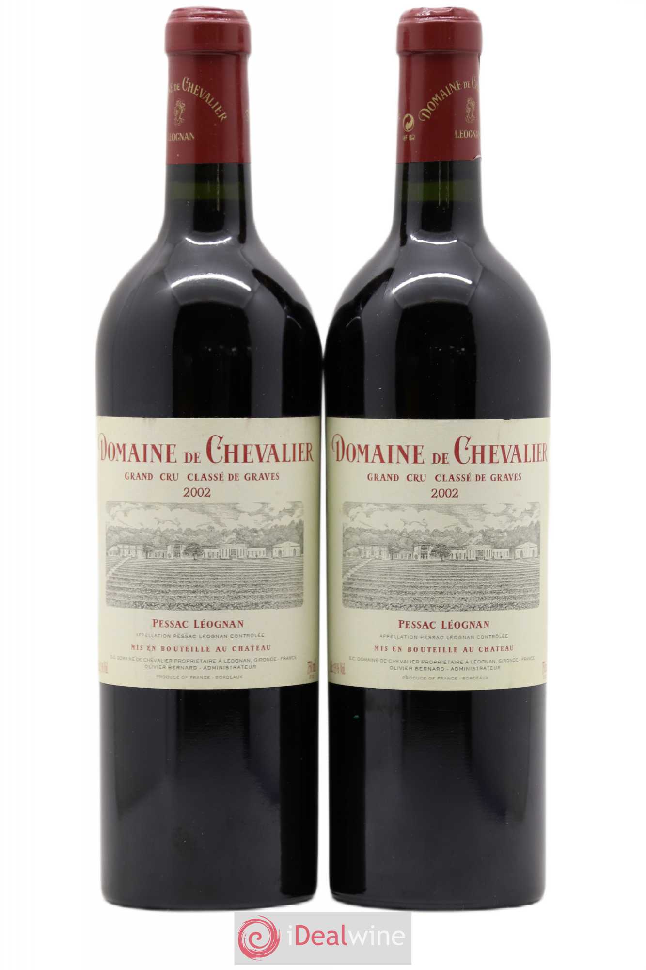 Domaine de Chevalier Cru Classé de Graves 2002 - Lot de 2 bouteilles - 0