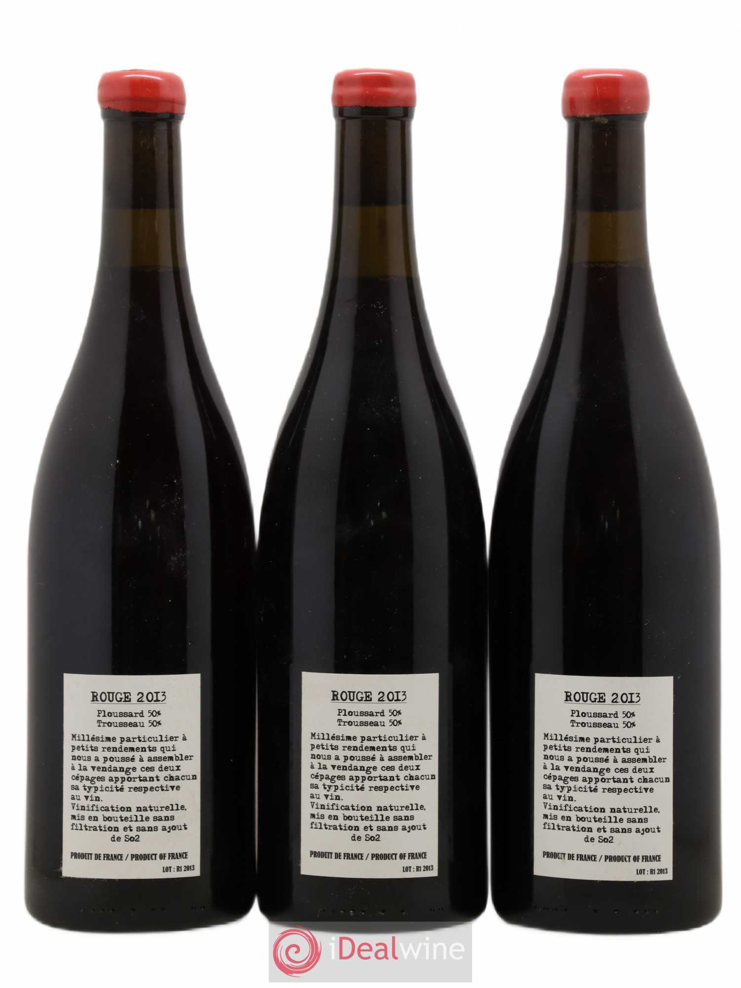 Arbois Ploussard Trousseau Adeline Houillon & Renaud Bruyère 2013 - Lot de 3 bouteilles - 1