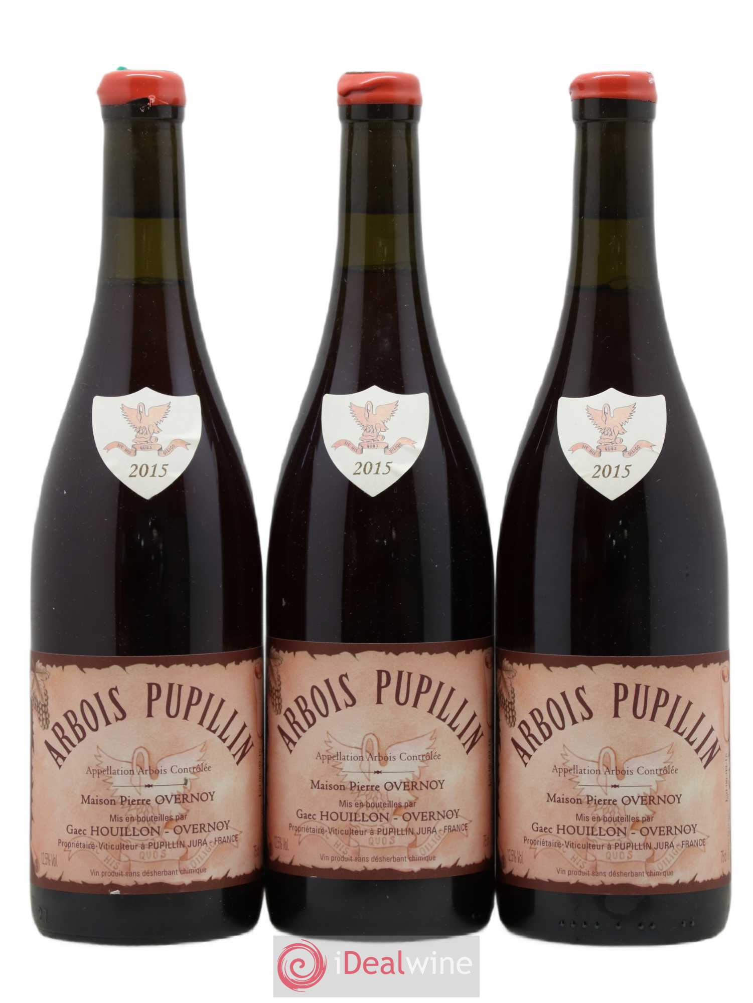 Arbois-Pupillin Poulsard (cire rouge) Overnoy-Houillon (Domaine) 2015 - Lot de 3 bouteilles - 0