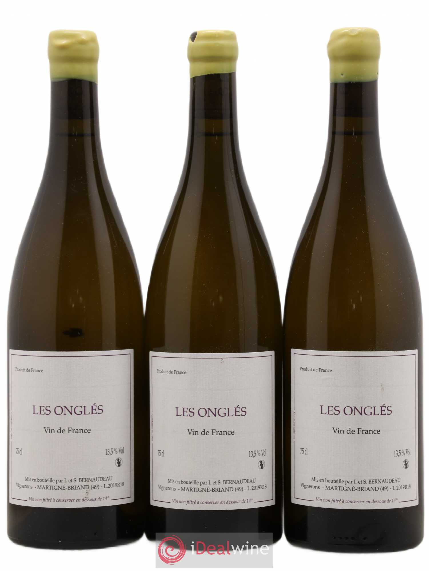 Vin de France Les Onglés Stéphane Bernaudeau 2019 - Lot de 3 bouteilles - 0