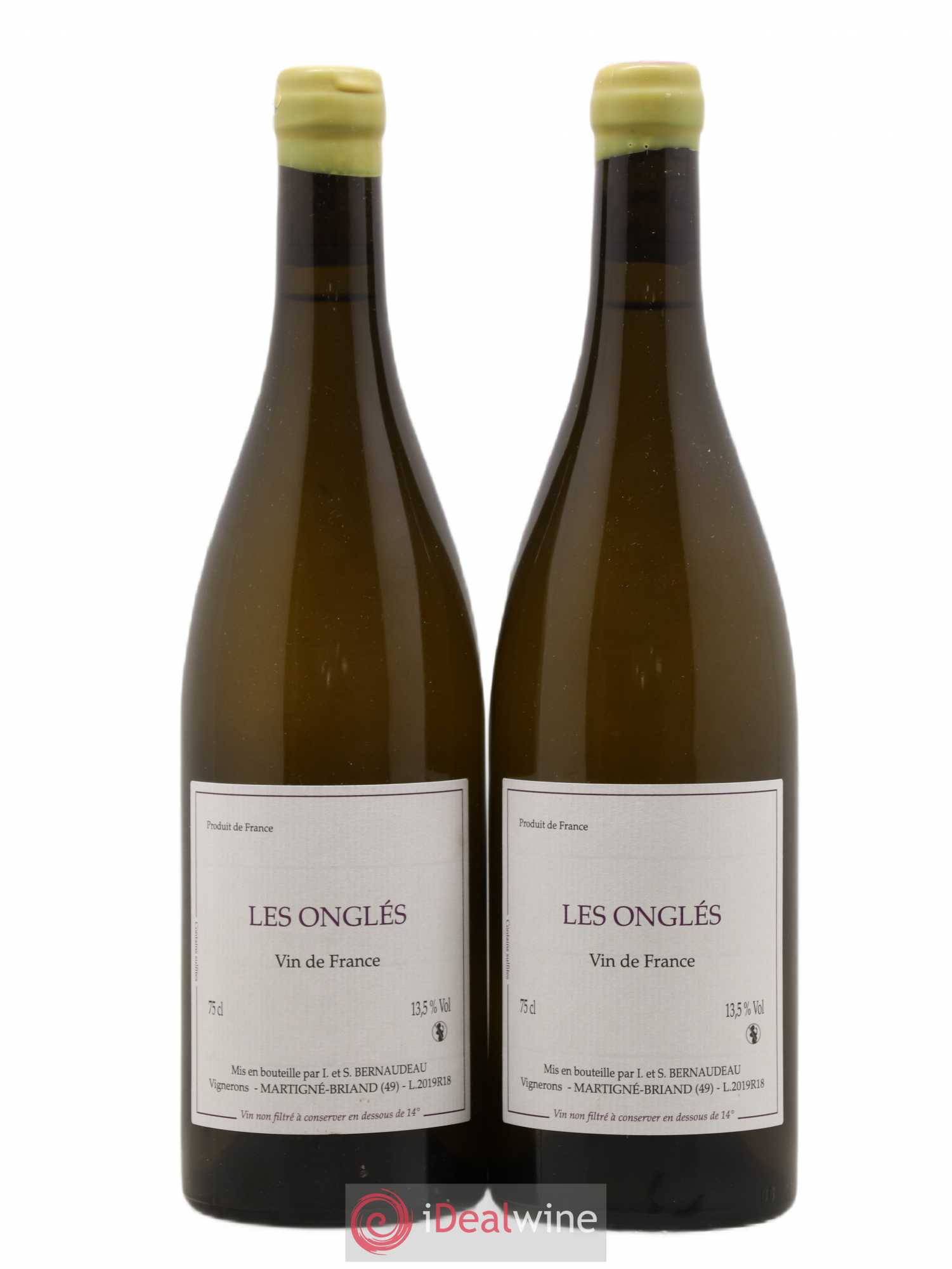 Vin de France Les Onglés Stéphane Bernaudeau 2019 - Lot de 2 bouteilles - 0