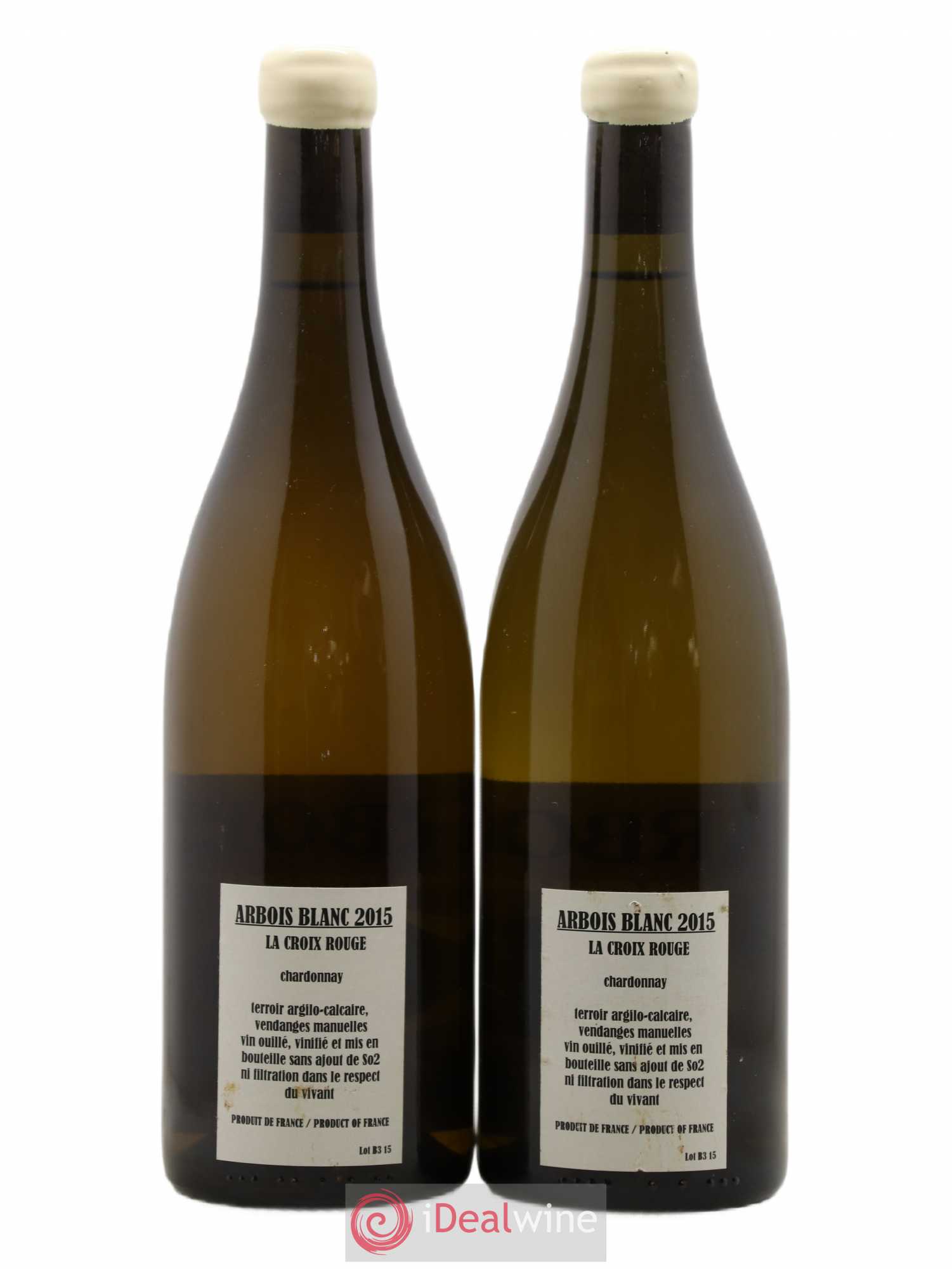 Arbois Chardonnay La Croix Rouge Adeline Houillon & Renaud Bruyère 2015 - Lot de 2 bouteilles - 1