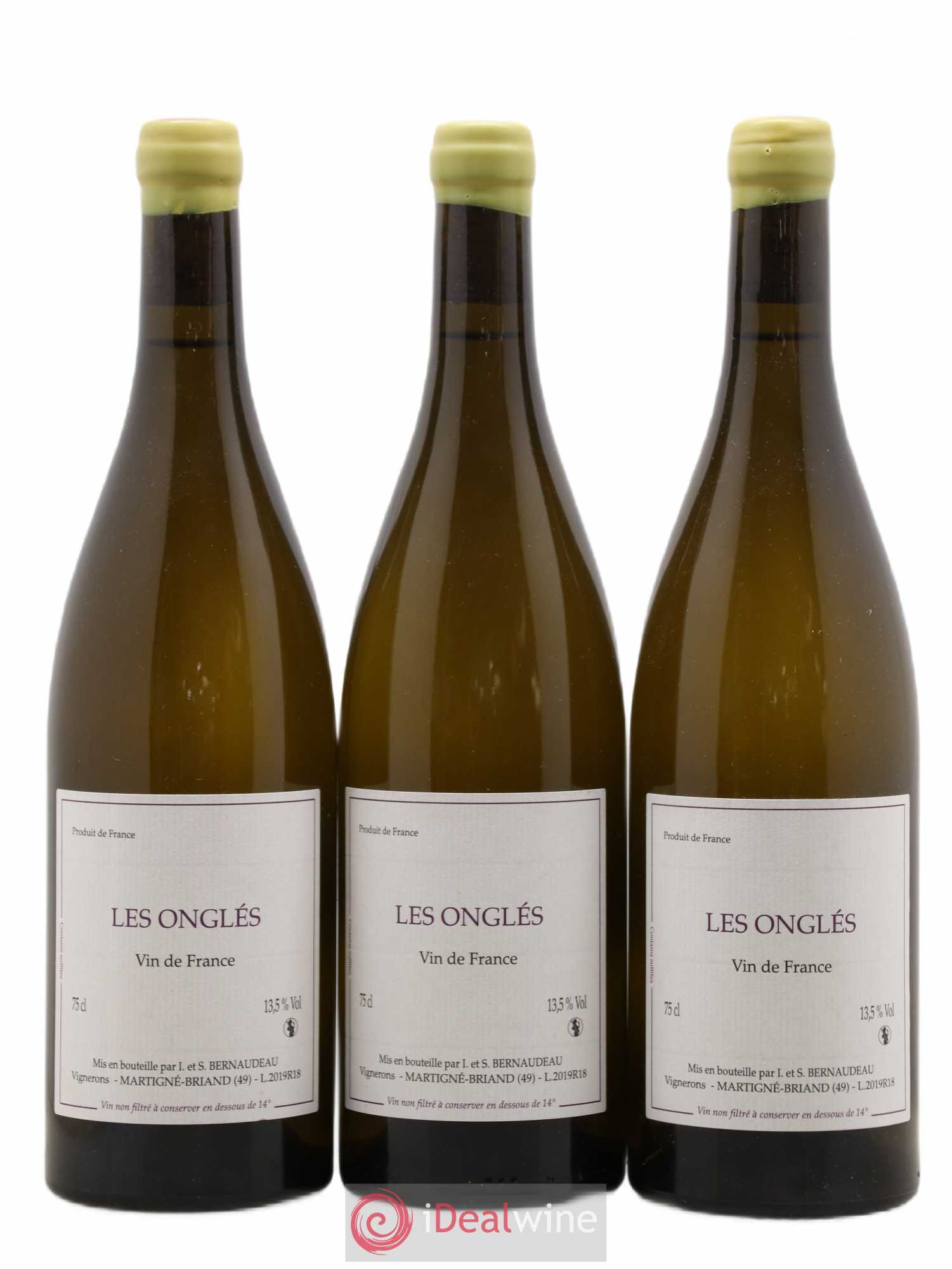 Vin de France Les Onglés Stéphane Bernaudeau 2019 - Lot de 3 bouteilles - 0