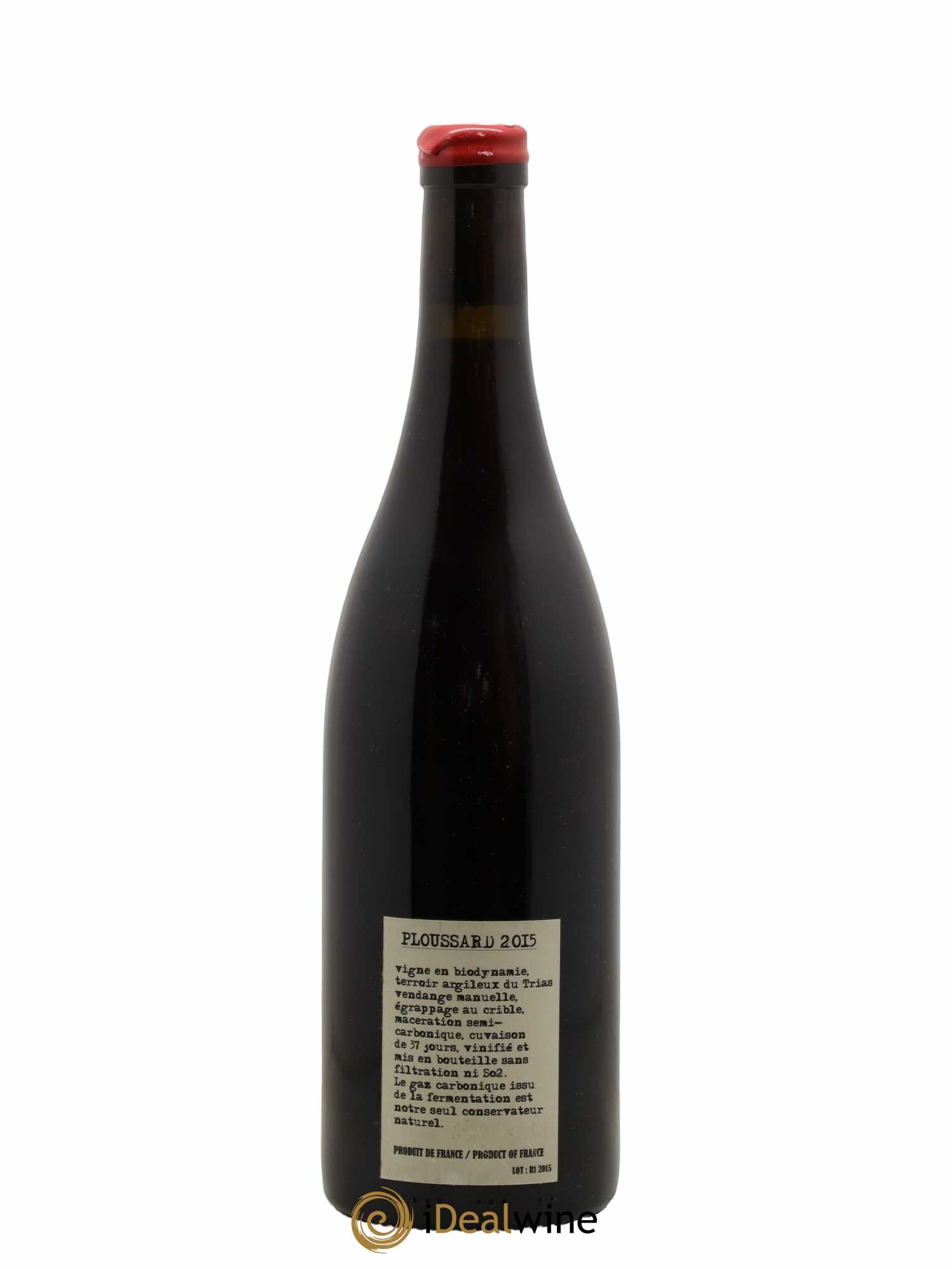 Arbois Ploussard Adeline Houillon & Renaud Bruyère 2015 - Lot de 1 bouteille - 1