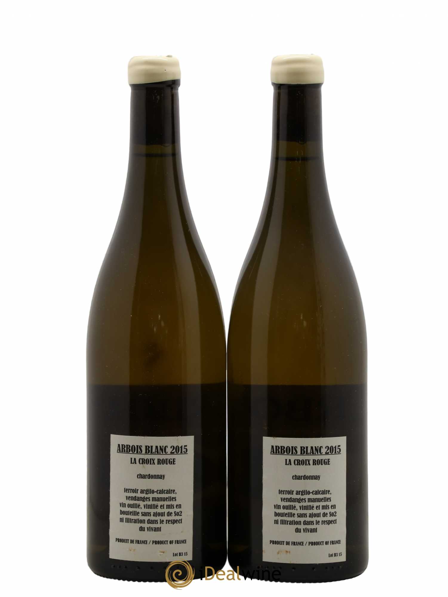 Arbois Chardonnay La Croix Rouge Adeline Houillon & Renaud Bruyère 2015 - Lot de 2 bouteilles - 1