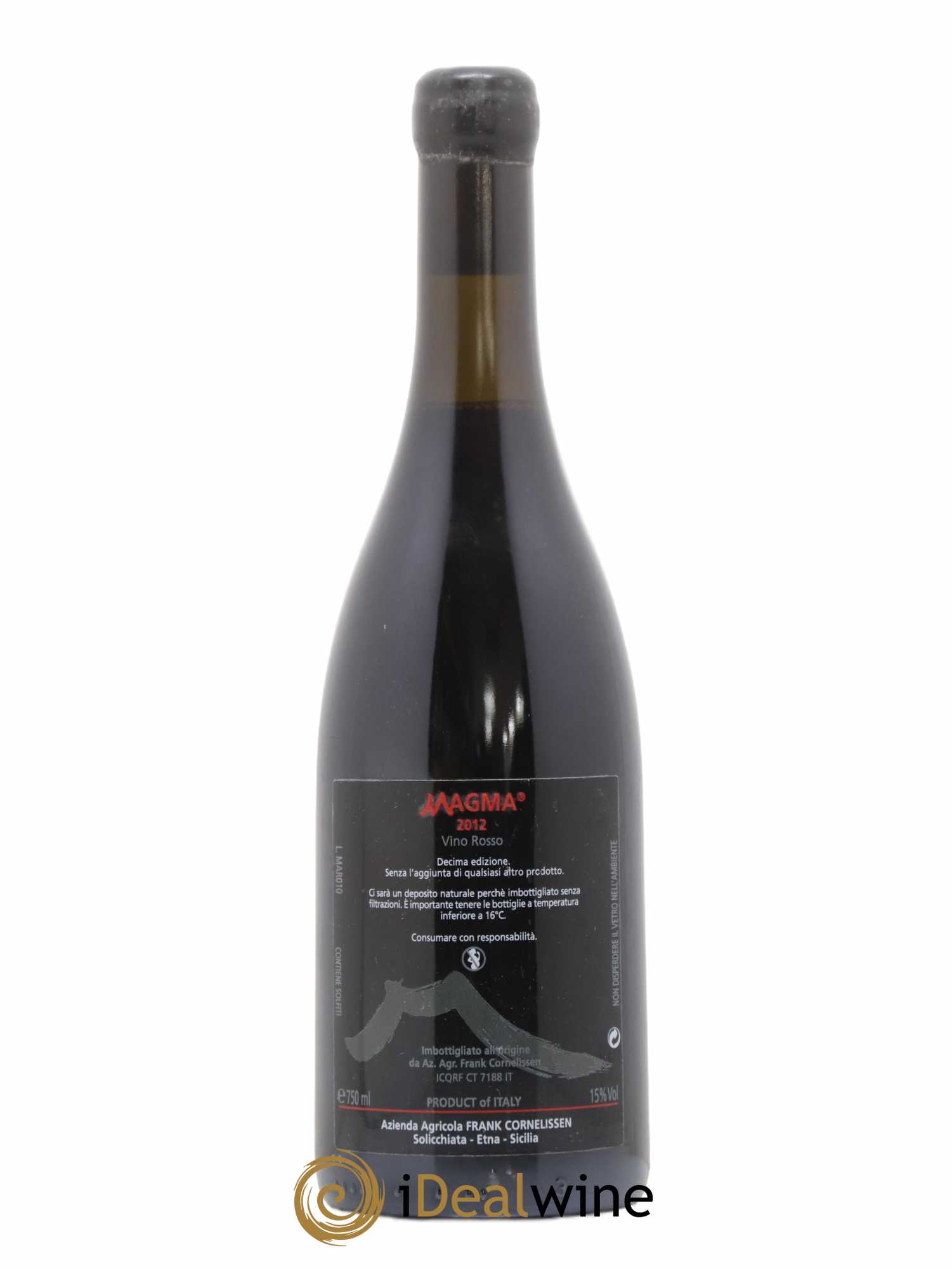 Terre Siciliane IGT Magma Frank Cornelissen 2012 - Lot de 1 bouteille - 1