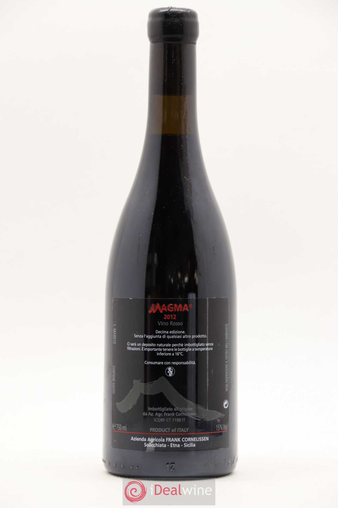 Terre Siciliane IGT Magma Frank Cornelissen Vino Rosso 2012 - Lot de 1 bouteille - 1