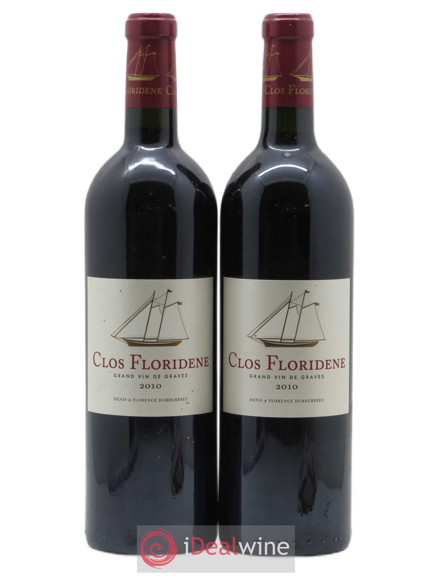 Clos Floridène 2010 - Posten von 2 Flaschen - 0