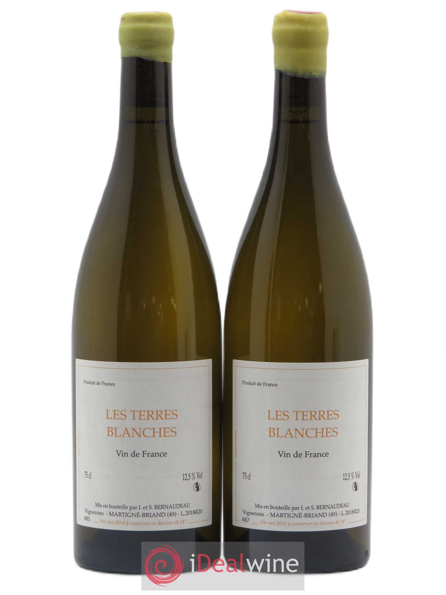 Vin de France Les Terres Blanches Stéphane Bernaudeau 2018 - Lot de 2 bouteilles - 0