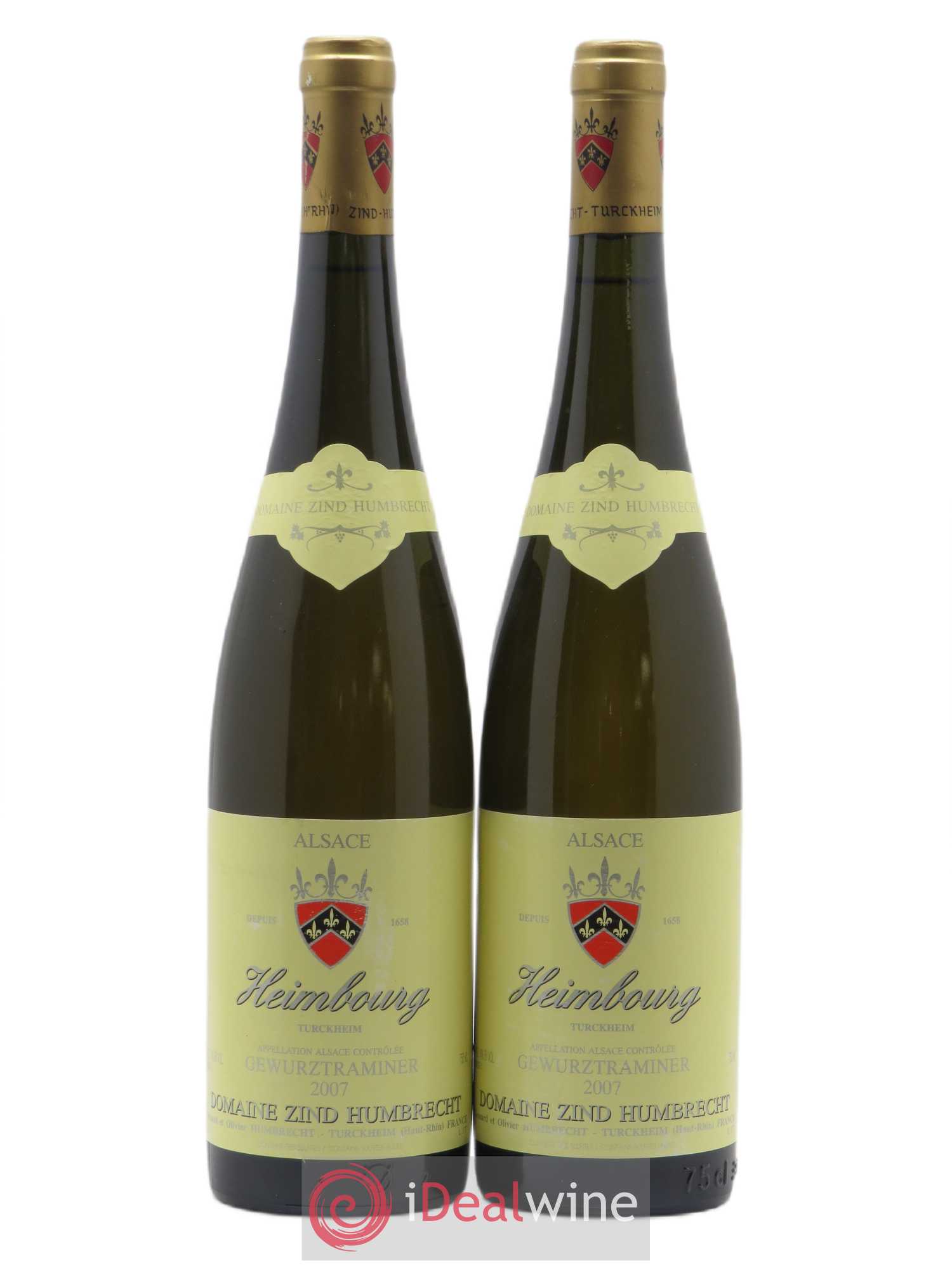 Gewurztraminer Heimbourg Zind Humbrecht 2007 - Posten von 2 Flaschen - 0