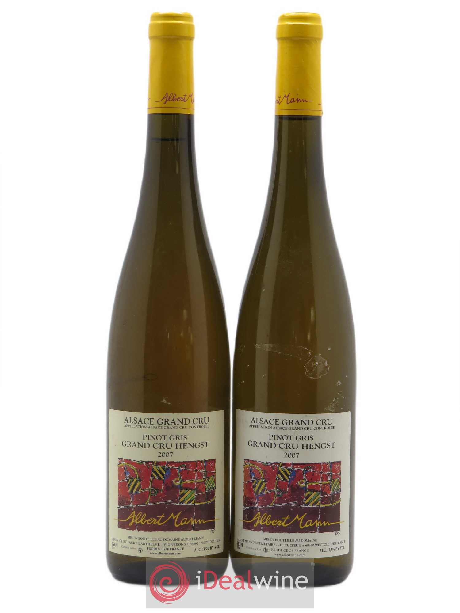 Alsace Pinot Gris Grand Cru Hengst Albert Mann 2007 - Lot de 2 bouteilles - 0