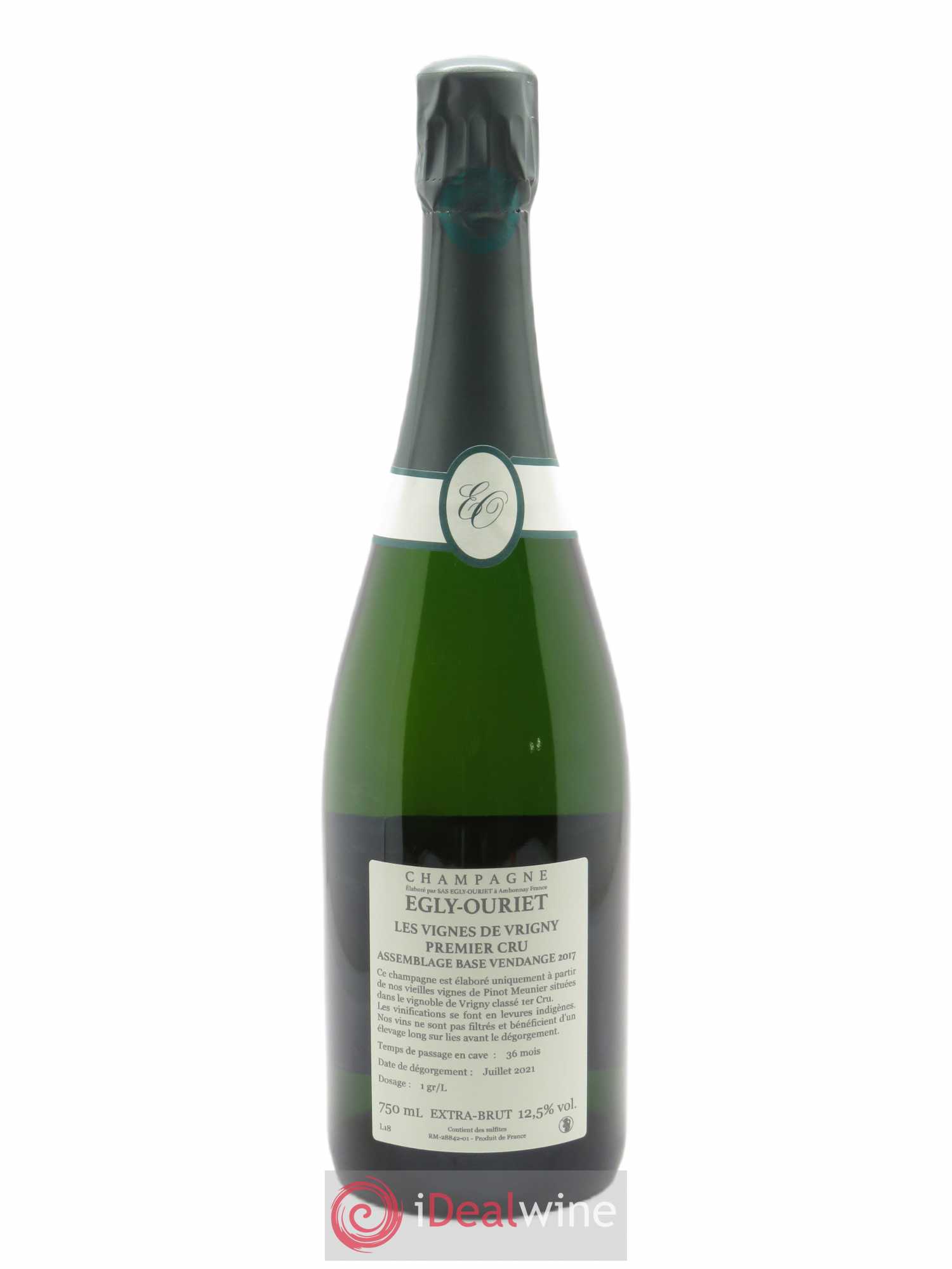 Vignes de Vrigny 1er Cru Brut Egly-Ouriet - Lot de 1 bouteille - 1
