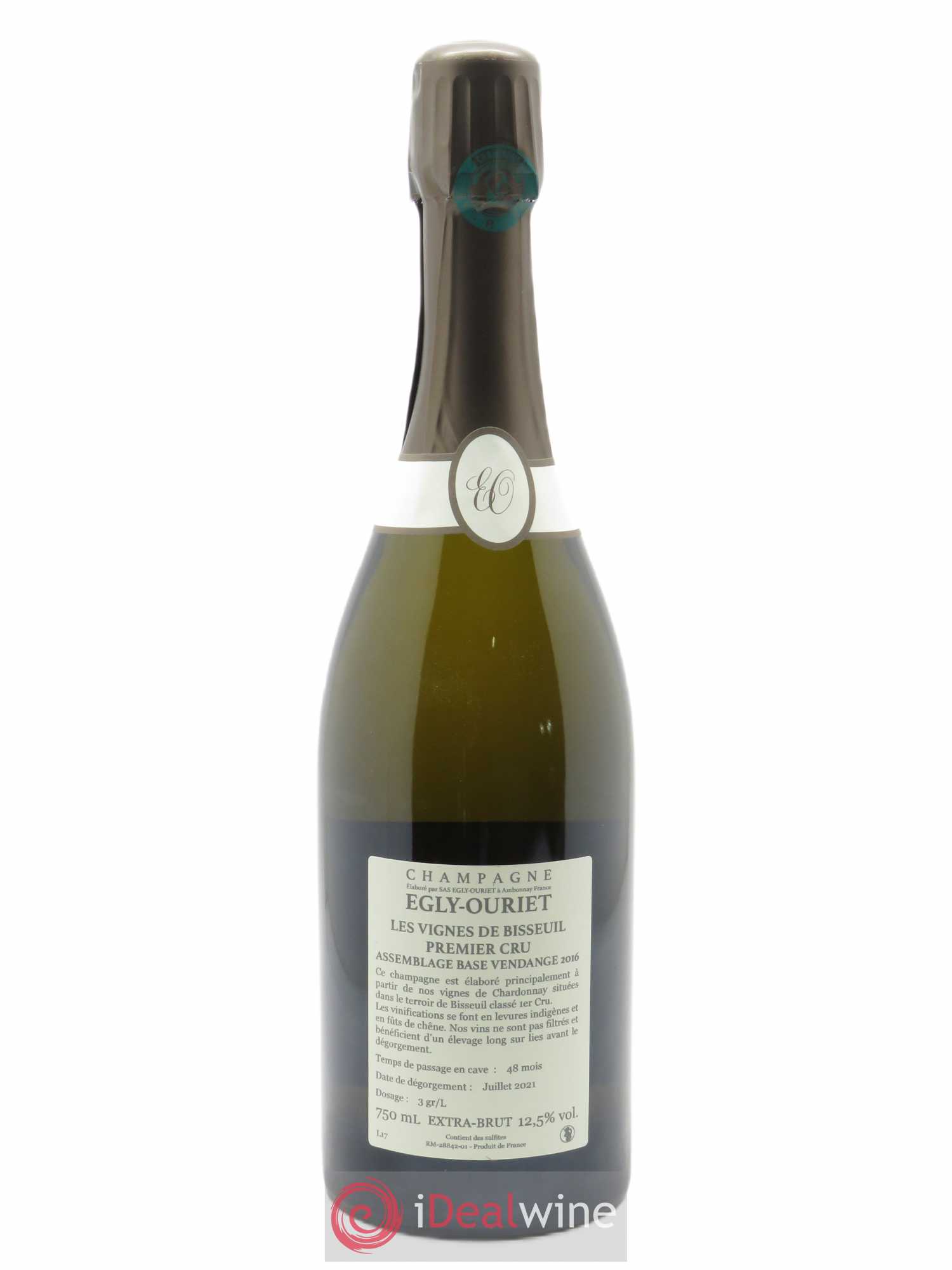 Les Vignes de Bisseuil 1er Cru Brut Egly-Ouriet - Lot de 1 bouteille - 1
