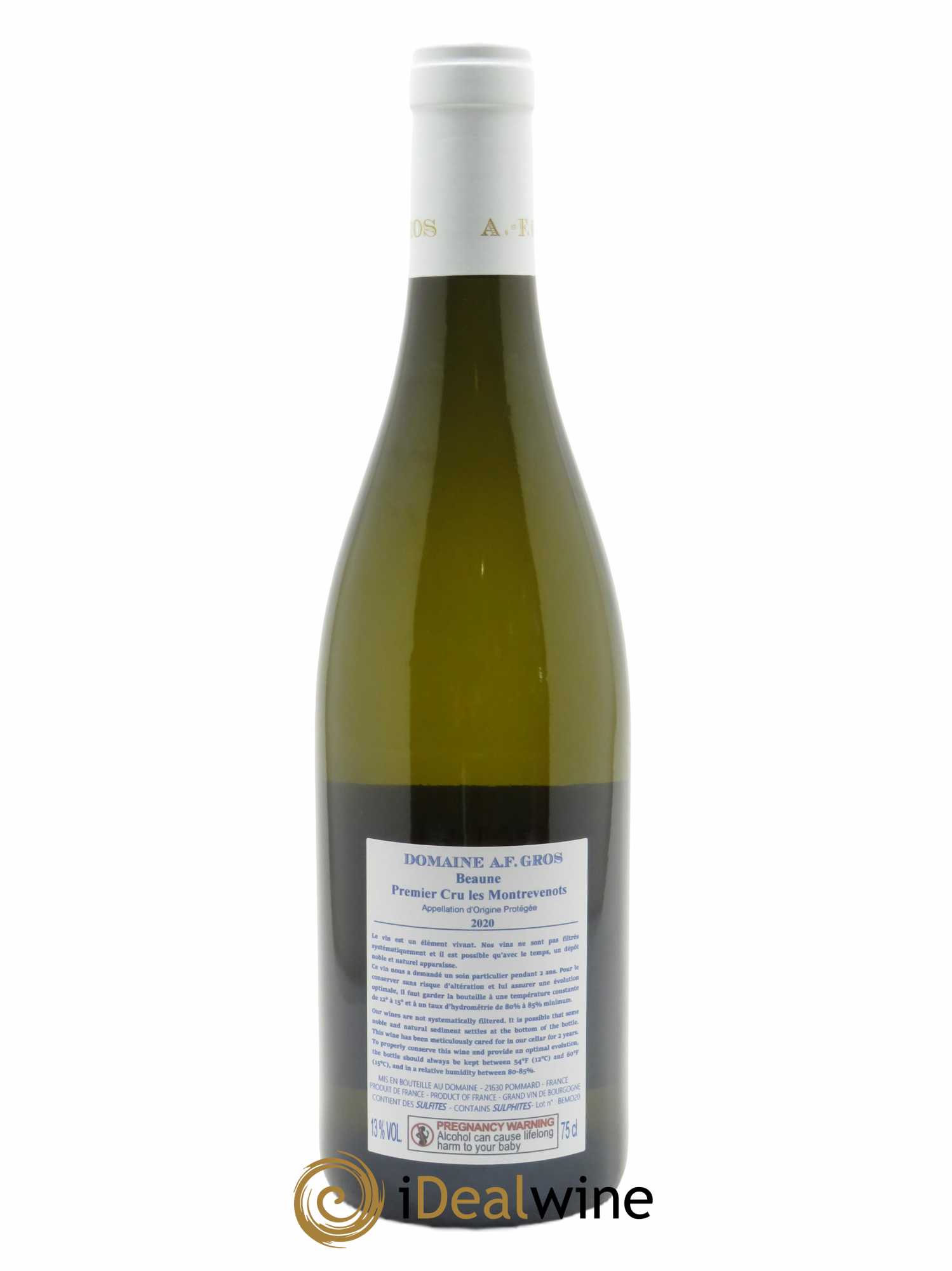 Beaune 1er Cru Les Montrevenots A.-F. Gros 2020 - Lot de 1 bouteille - 1