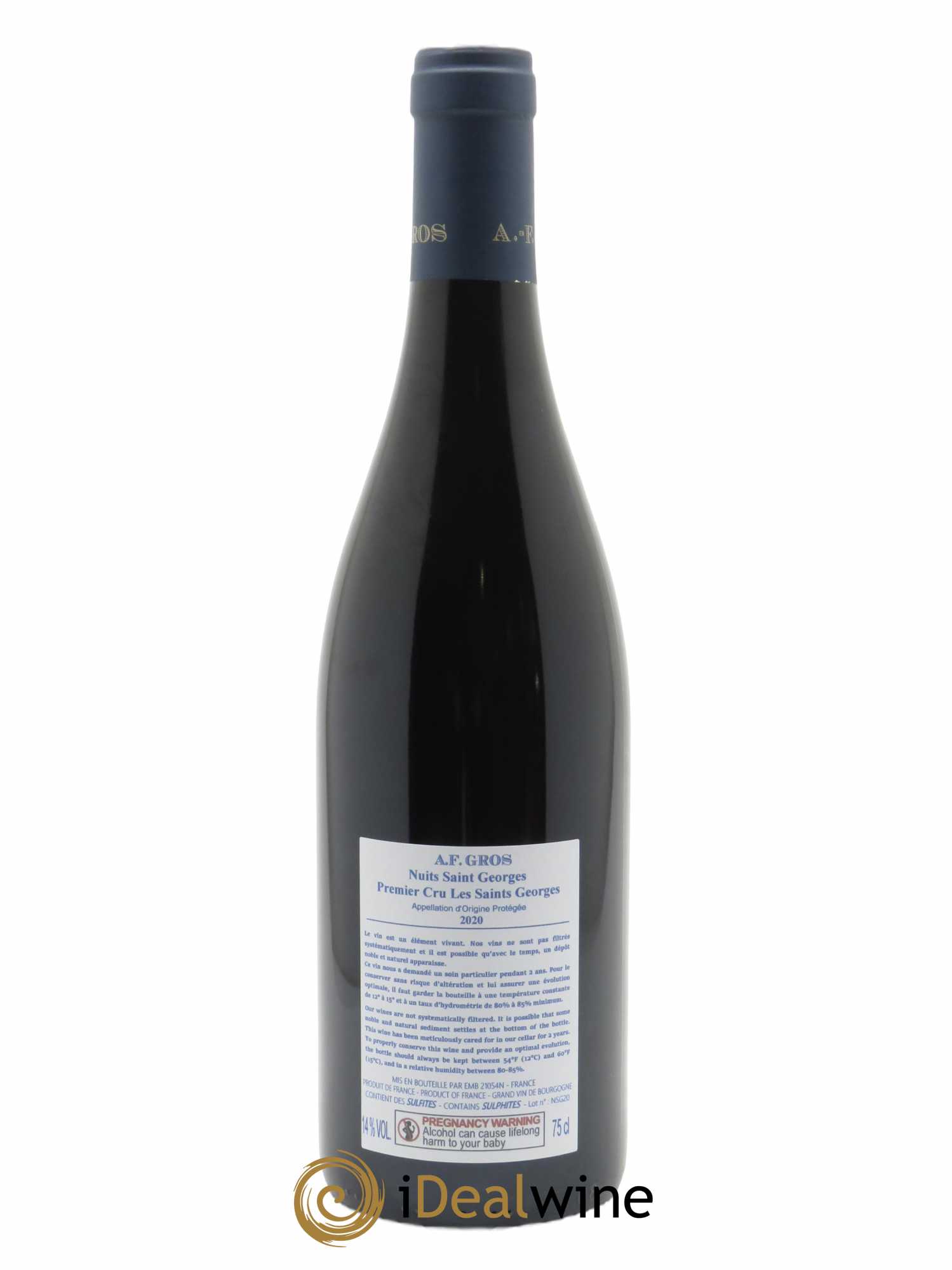 Nuits-Saint-Georges Les Saint Georges A.-F. Gros 2020 - Lot de 1 bouteille - 1