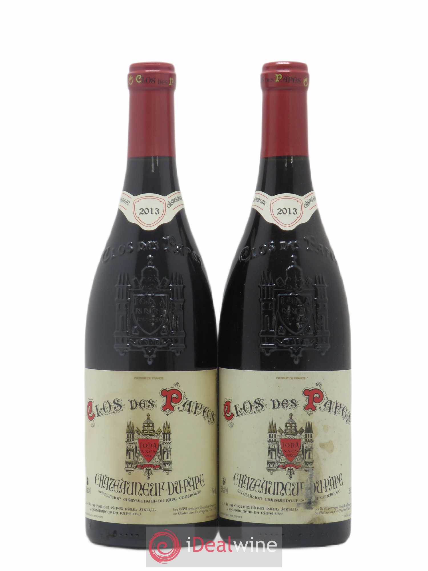 Châteauneuf-du-Pape Clos des Papes - Paul Avril 2013 - Lot de 2 bouteilles - 0