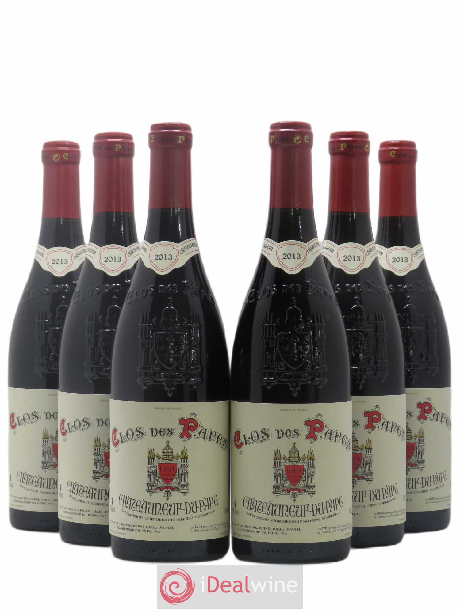 Châteauneuf-du-Pape Clos des Papes - Paul Avril 2013 - Lot de 6 bouteilles - 0