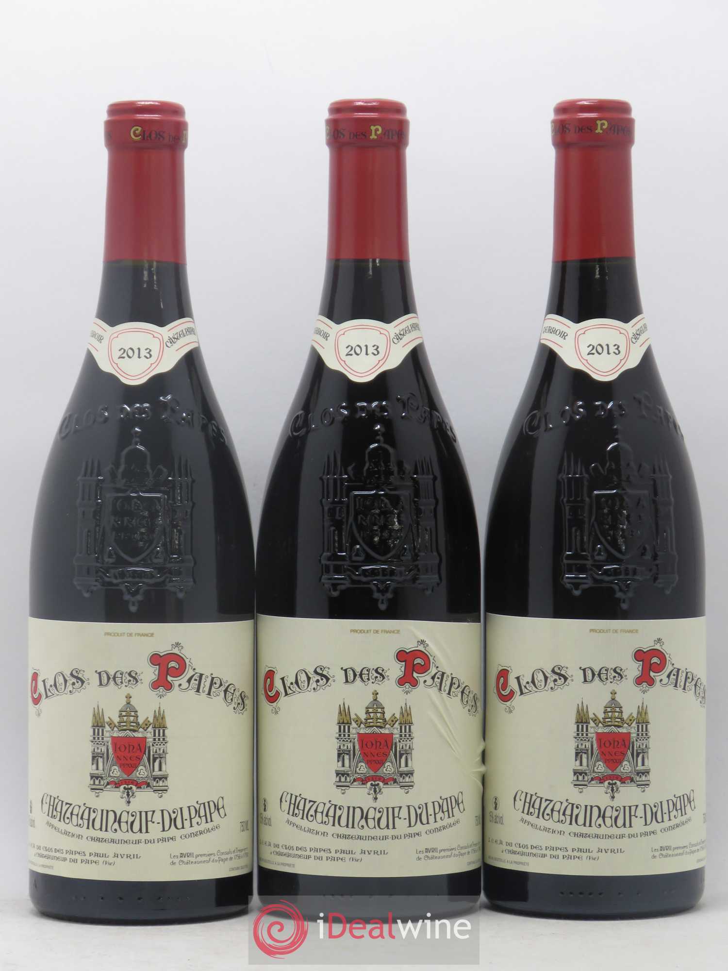 Châteauneuf-du-Pape Clos des Papes - Paul Avril 2013 - Lot de 12 bouteilles - 1