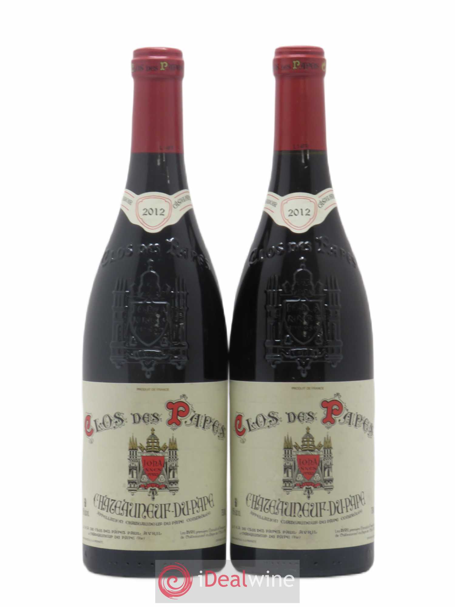 Châteauneuf-du-Pape Clos des Papes - Paul Avril 2012 - Lot de 2 bouteilles - 0