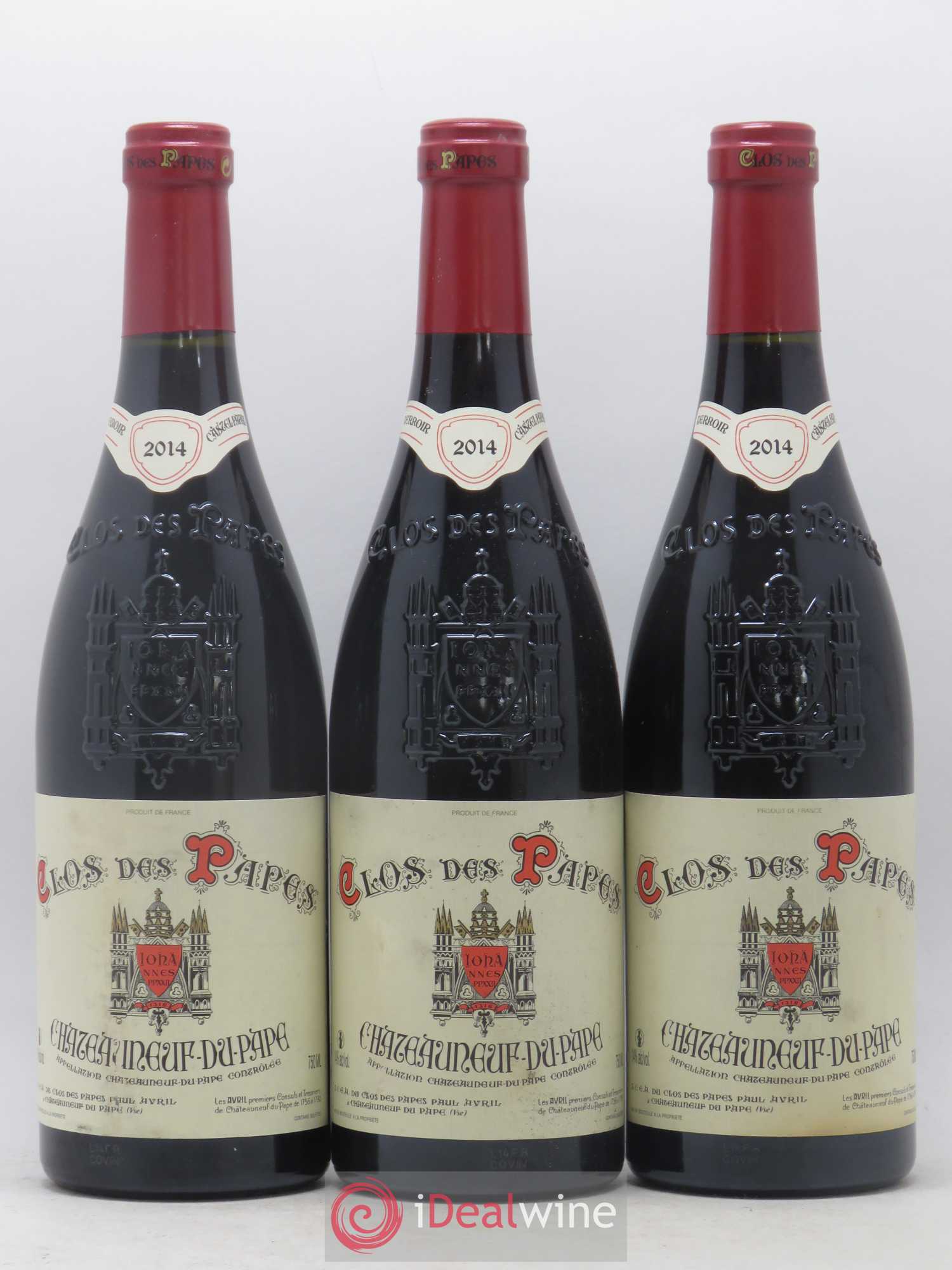Châteauneuf-du-Pape Clos des Papes - Paul Avril 2014 - Lot de 6 bouteilles - 1