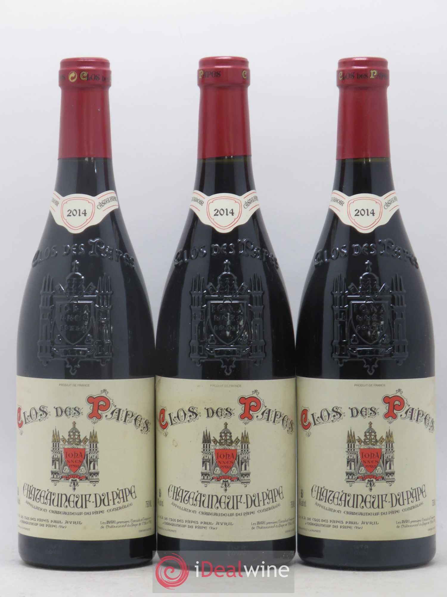 Châteauneuf-du-Pape Clos des Papes - Paul Avril 2014 - Lot de 6 bouteilles - 1