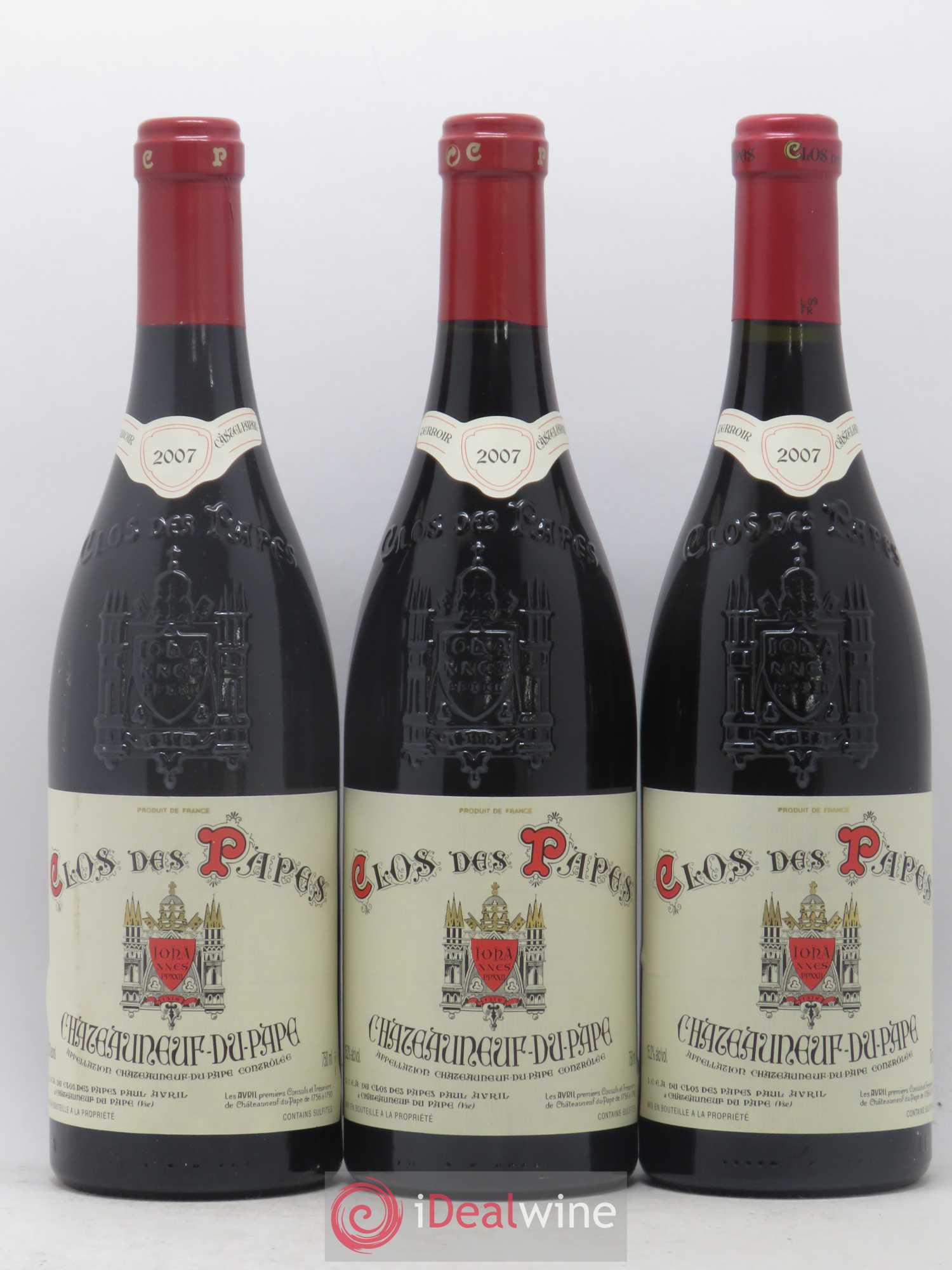 Châteauneuf-du-Pape Clos des Papes - Paul Avril 2007 - Lot de 12 bouteilles - 3