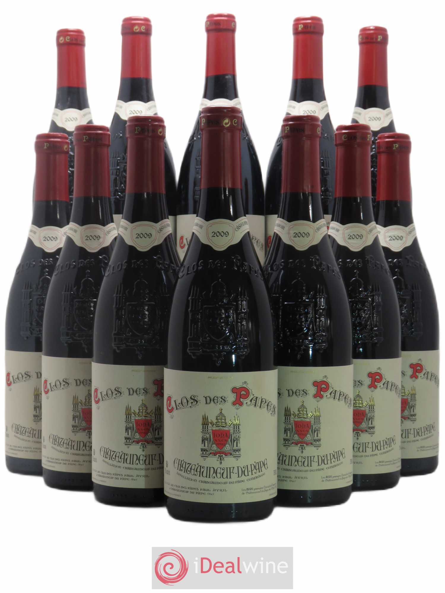Châteauneuf-du-Pape Clos des Papes - Paul Avril 2009 - Lot de 12 bouteilles - 0